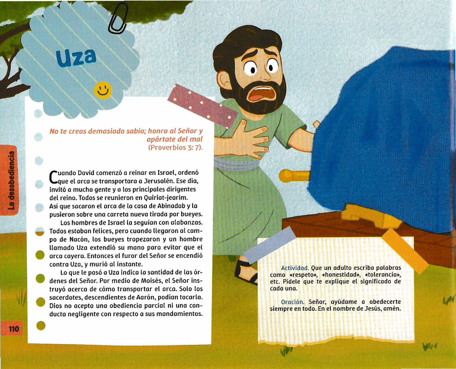 Página ilustrada del devocional