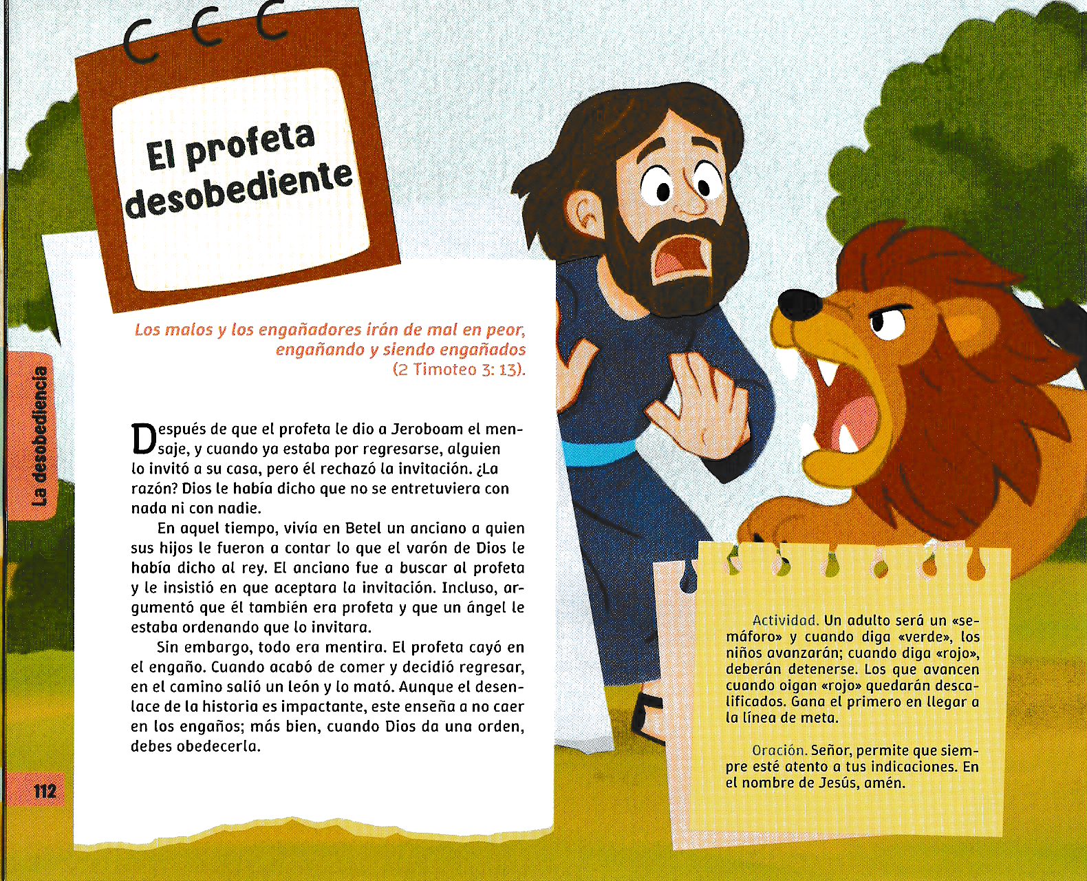 Página ilustrada del devocional