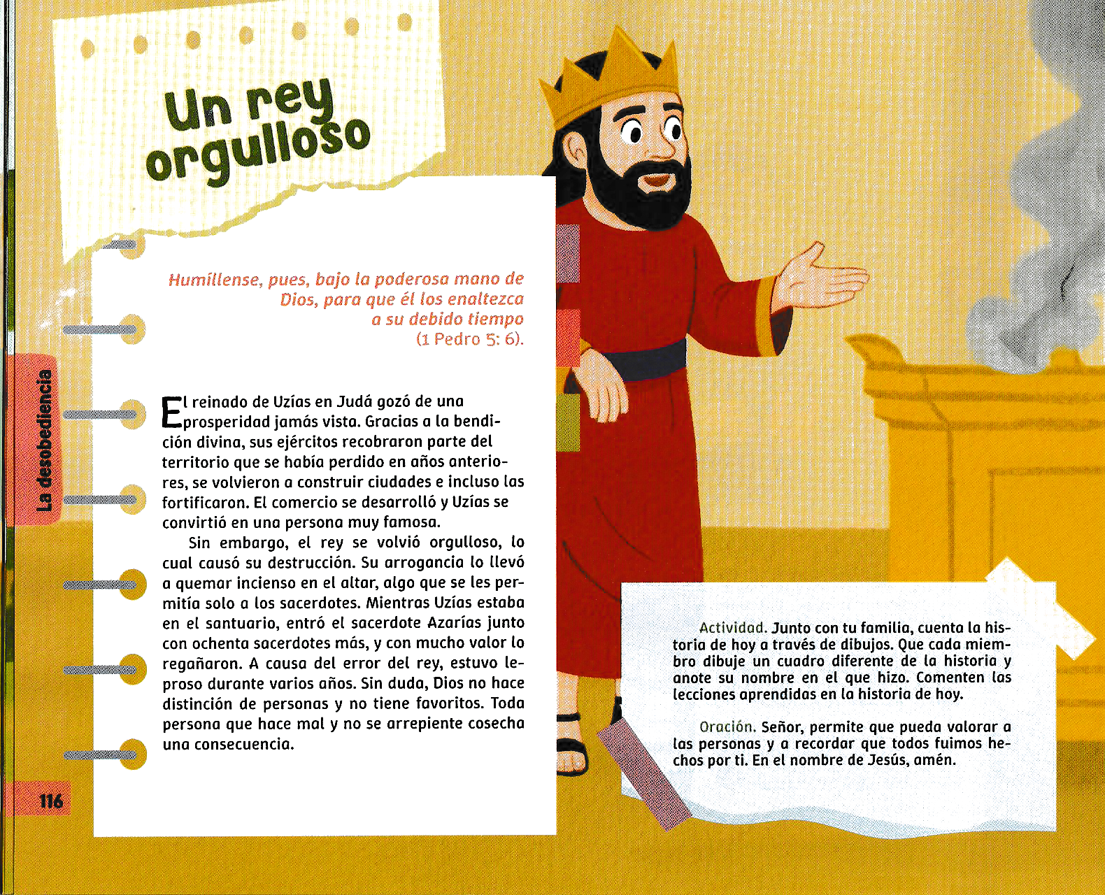 Página ilustrada del devocional