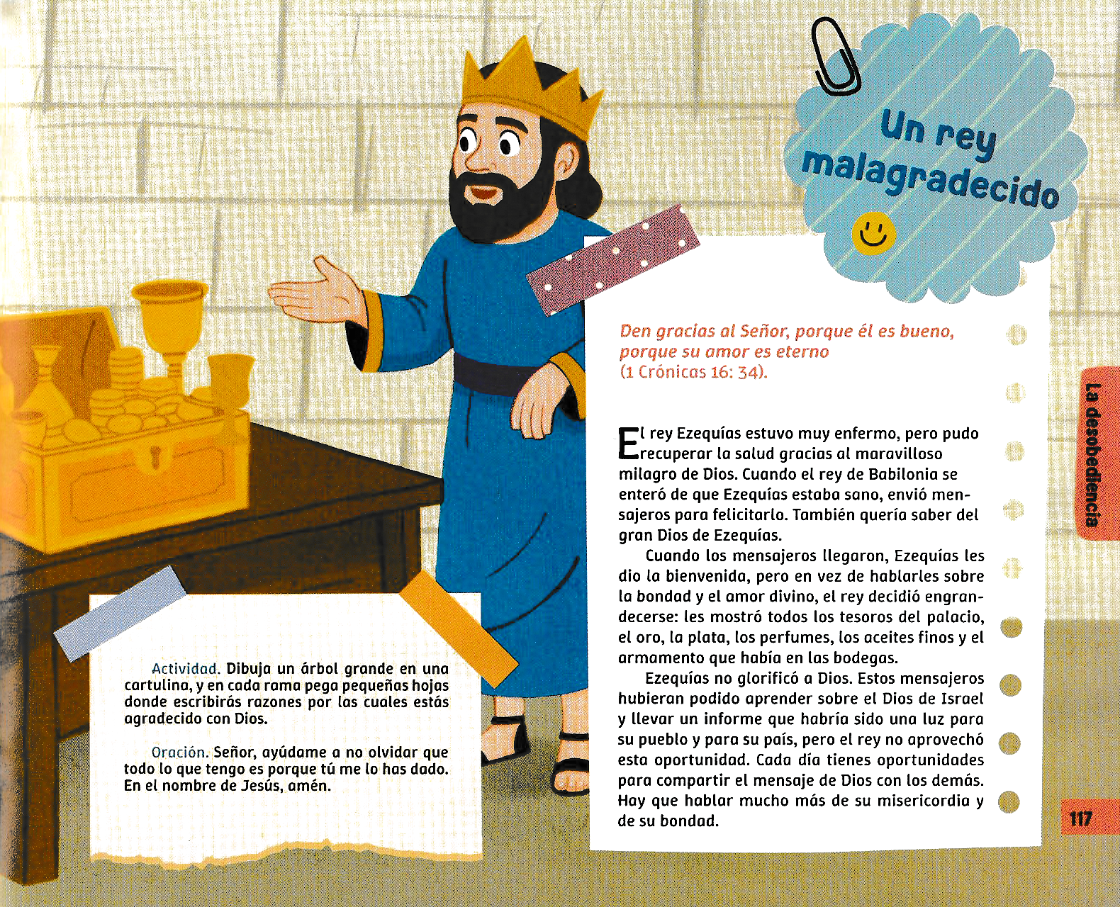 Página ilustrada del devocional