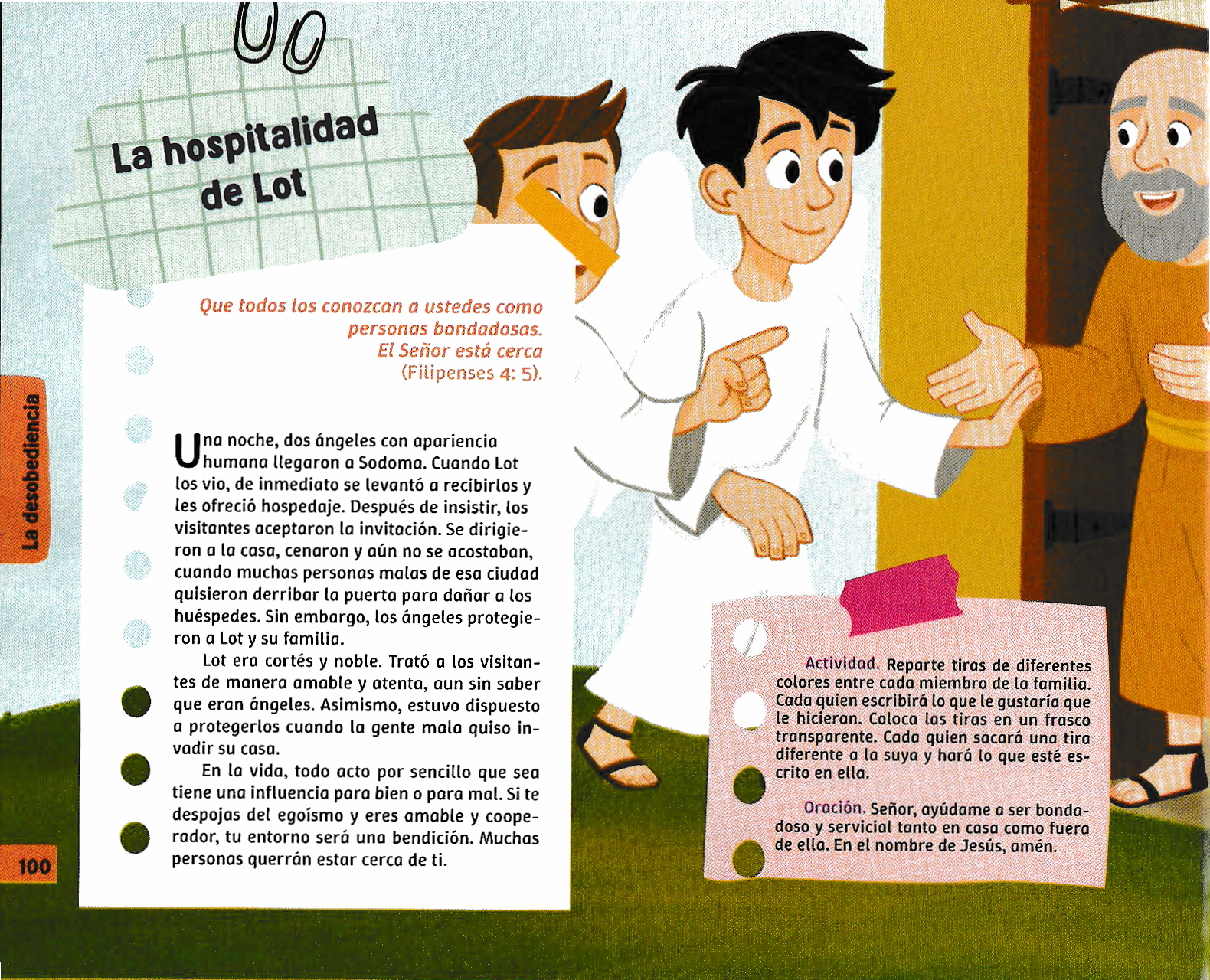 Página ilustrada del devocional