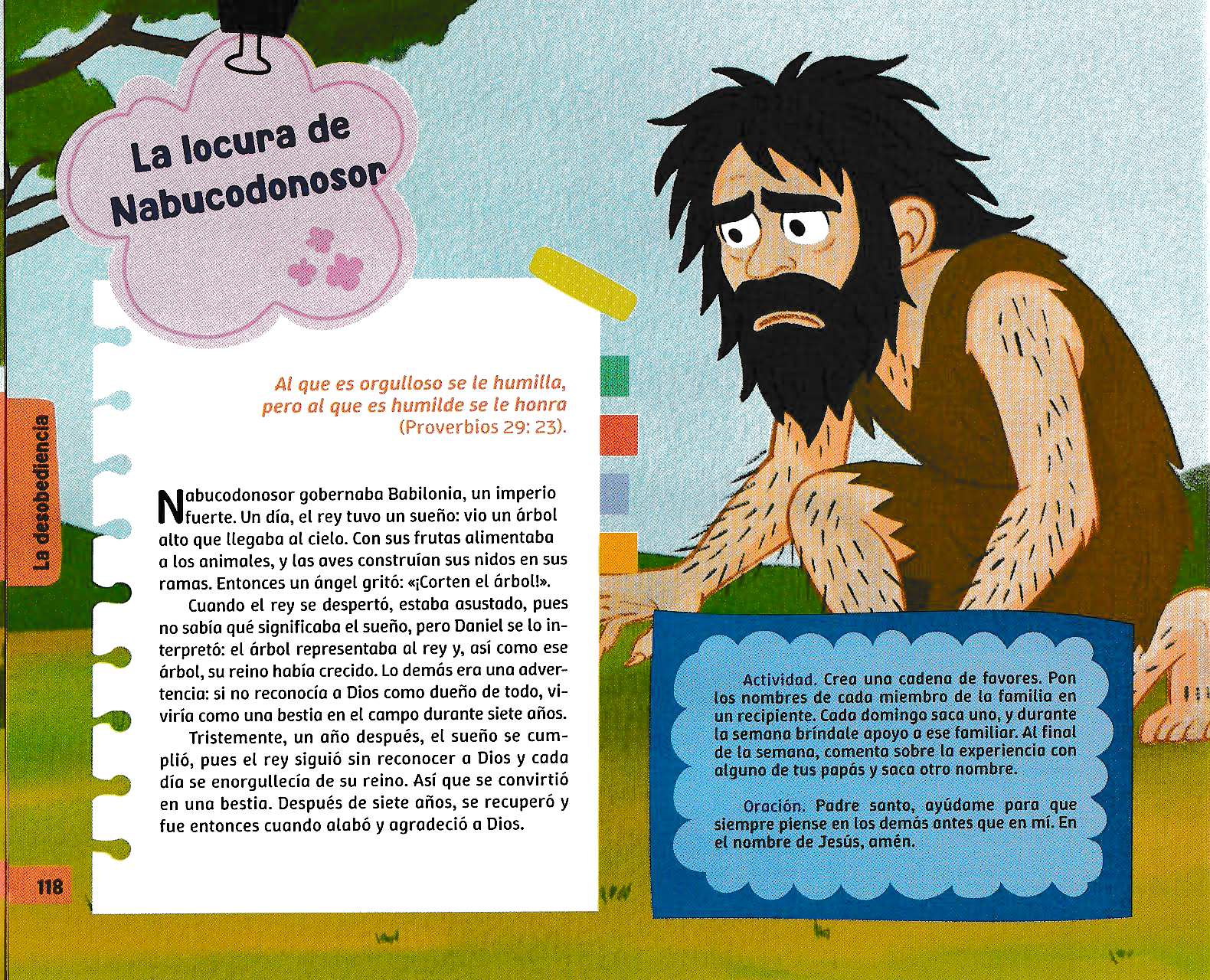 Página ilustrada del devocional