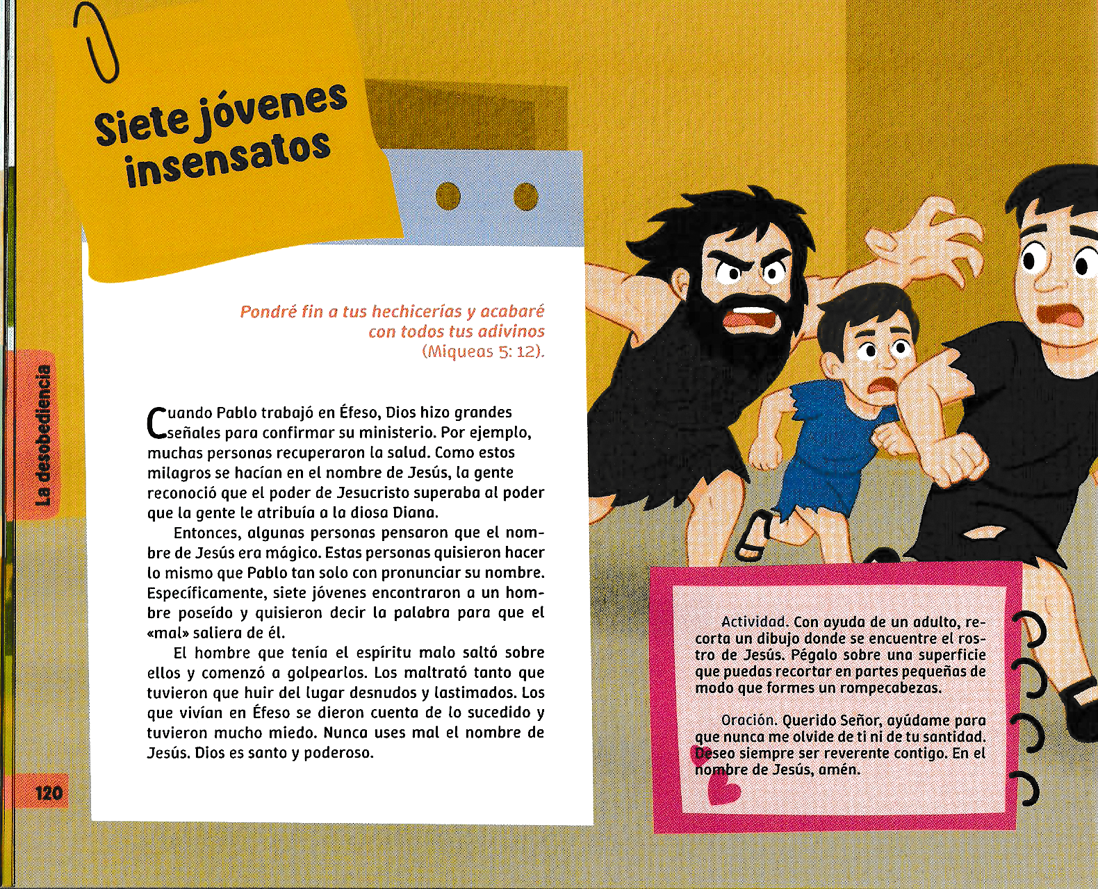 Página ilustrada del devocional