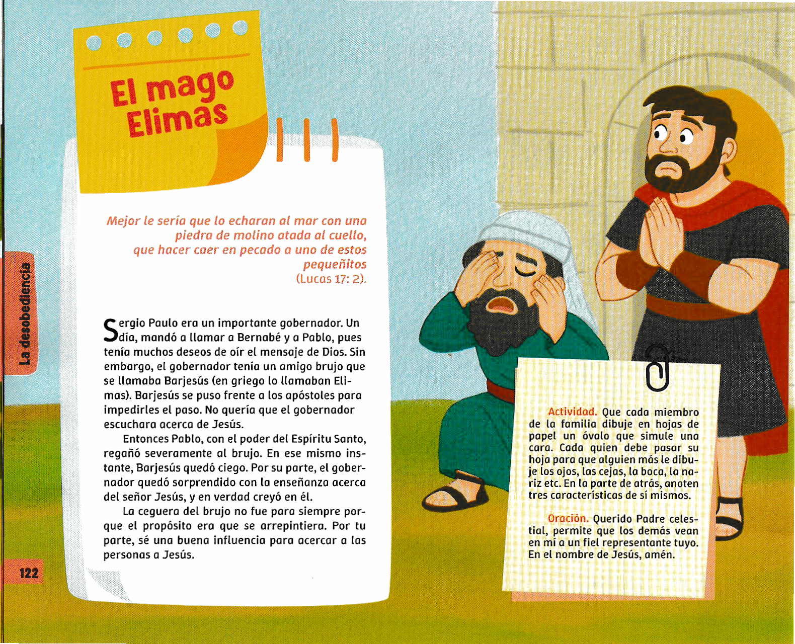 Página ilustrada del devocional