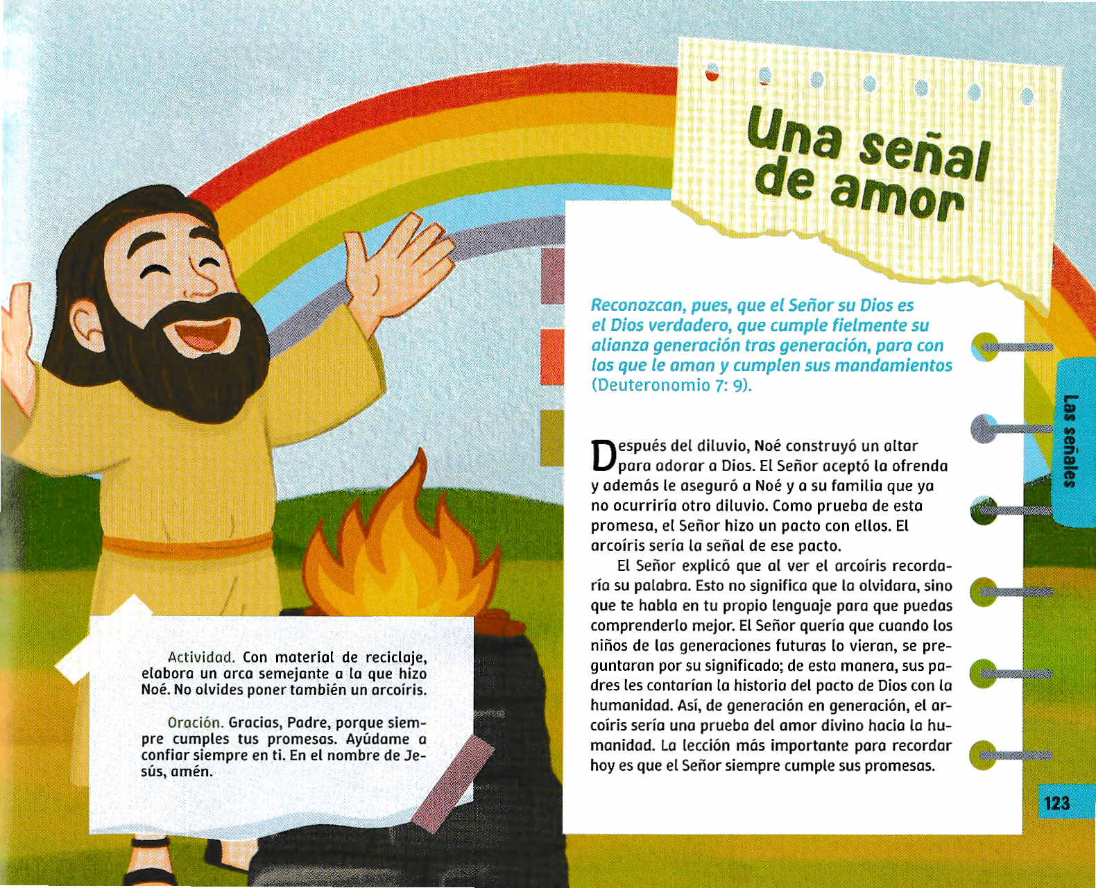 Página ilustrada del devocional