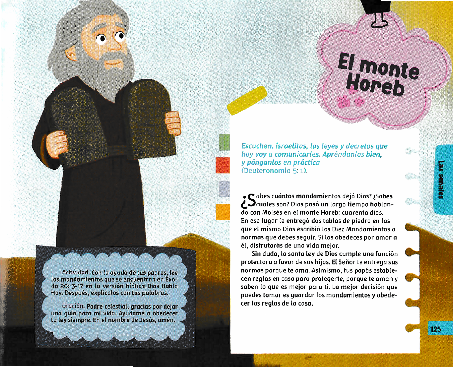 Página ilustrada del devocional