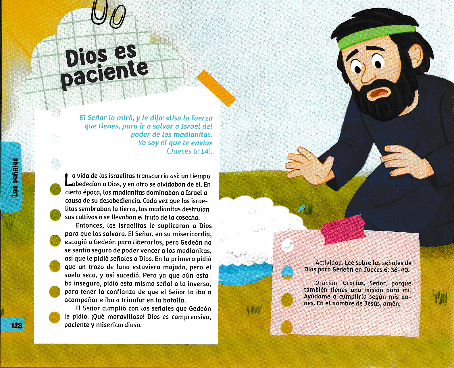 Página ilustrada del devocional