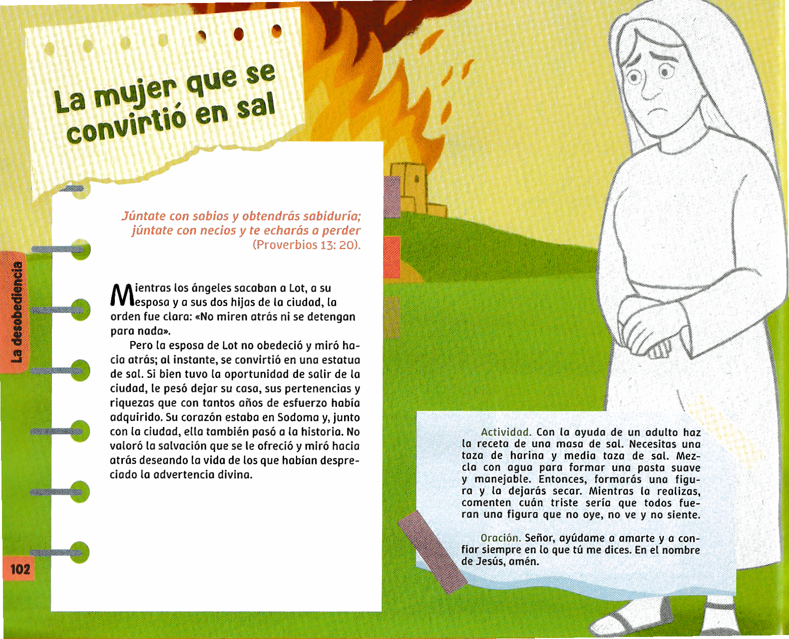 Página ilustrada del devocional