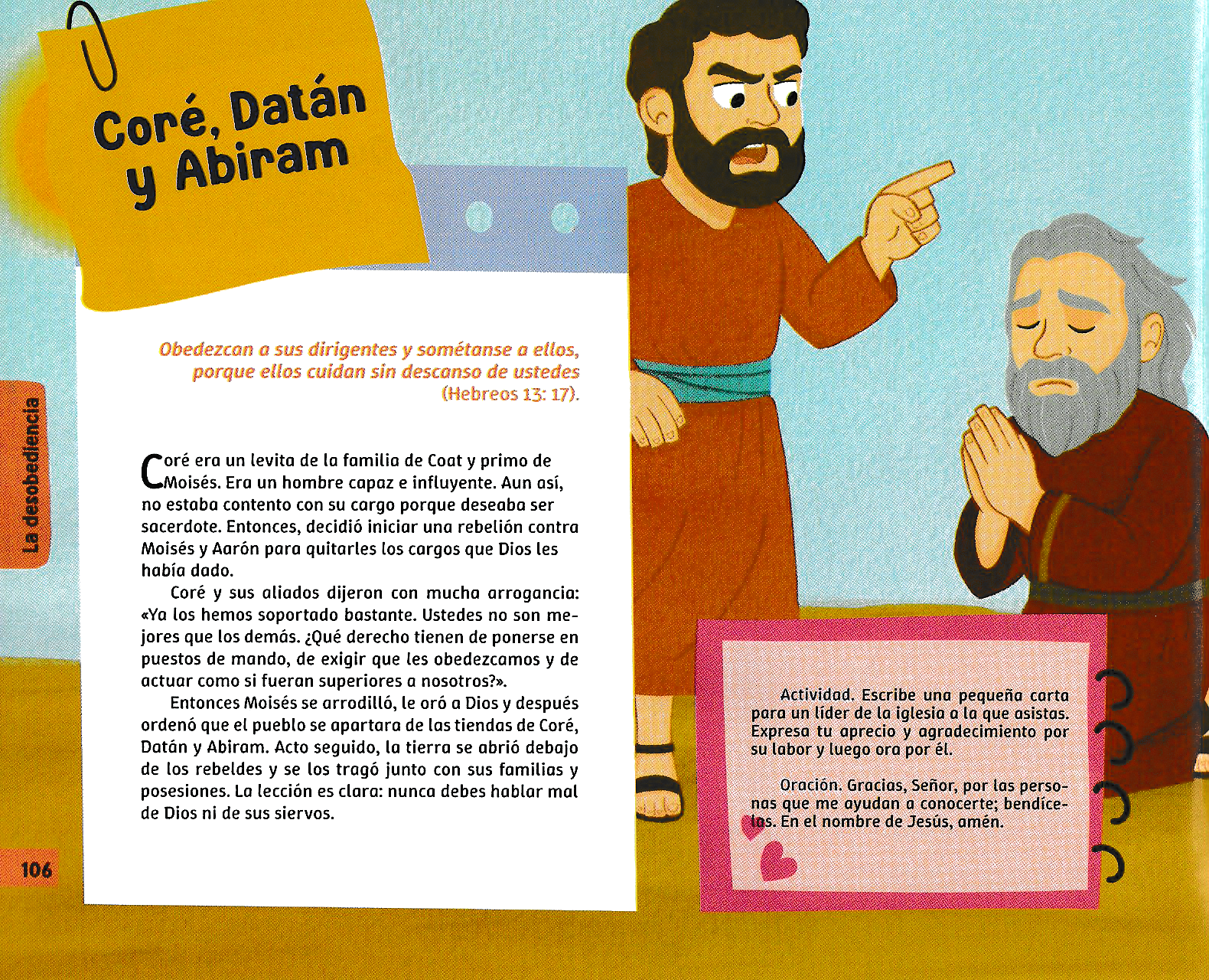 Página ilustrada del devocional