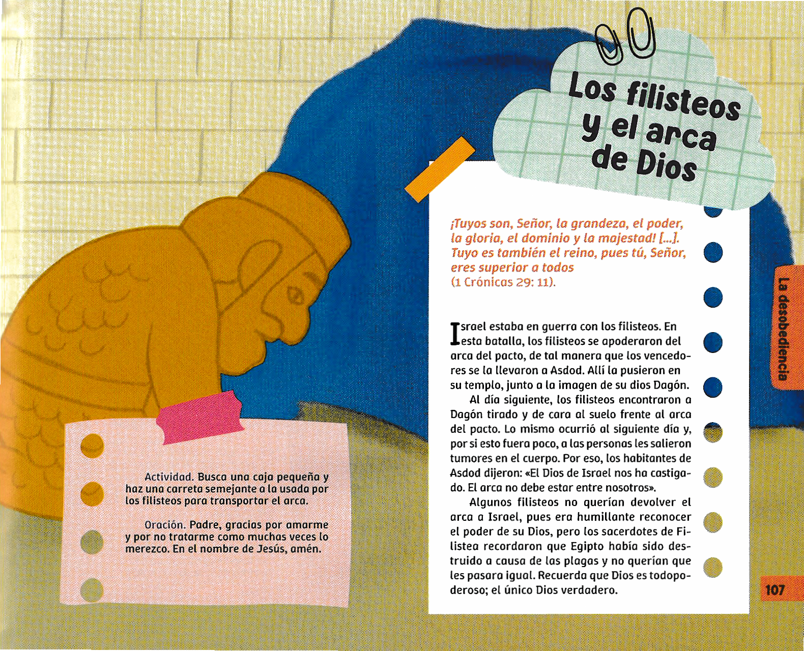 Página ilustrada del devocional