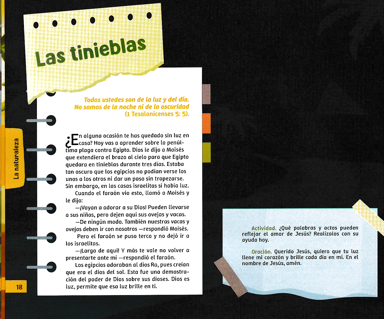 Página ilustrada del devocional