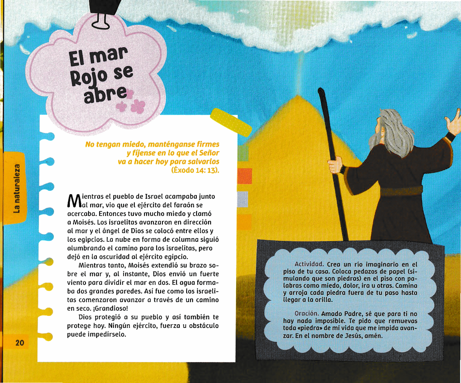 Página ilustrada del devocional