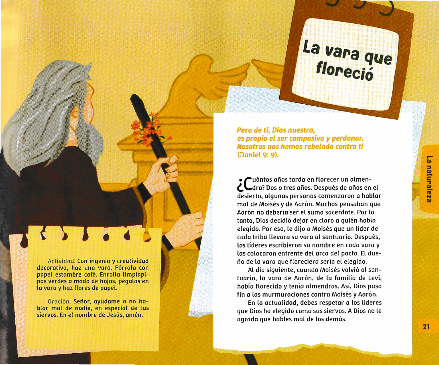 Página ilustrada del devocional