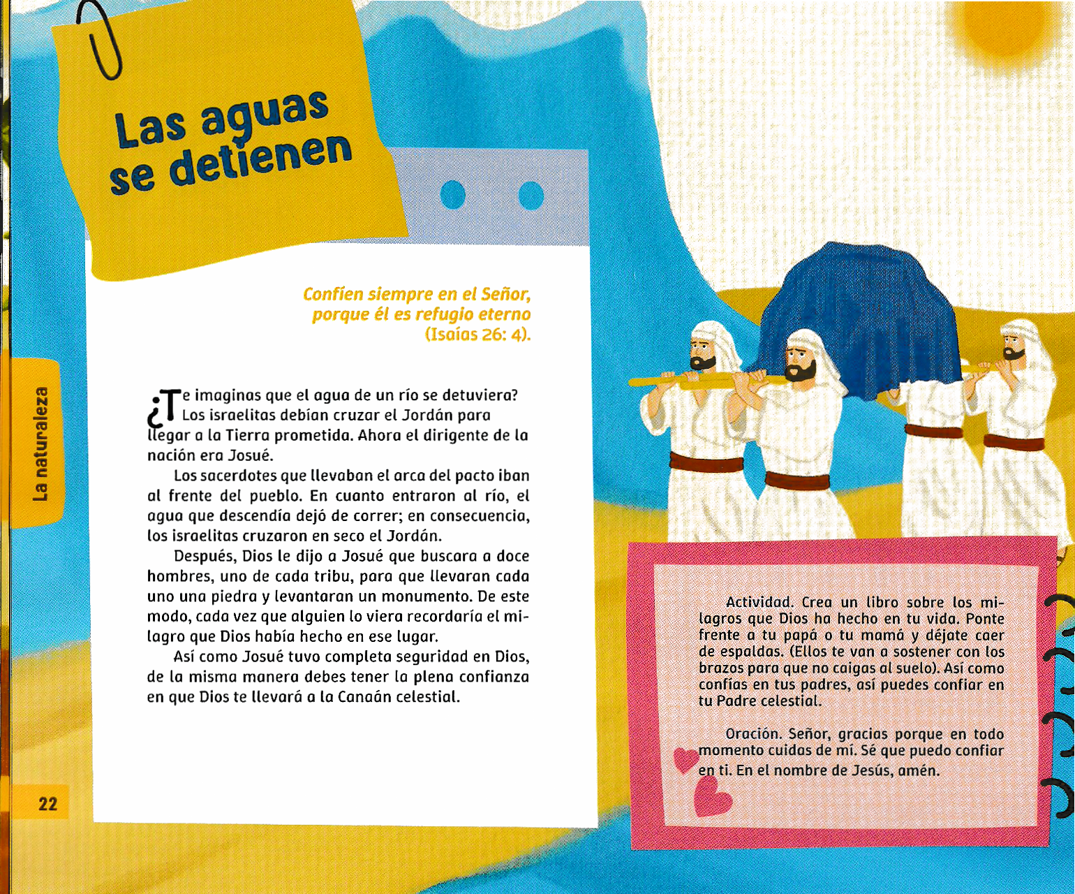Página ilustrada del devocional