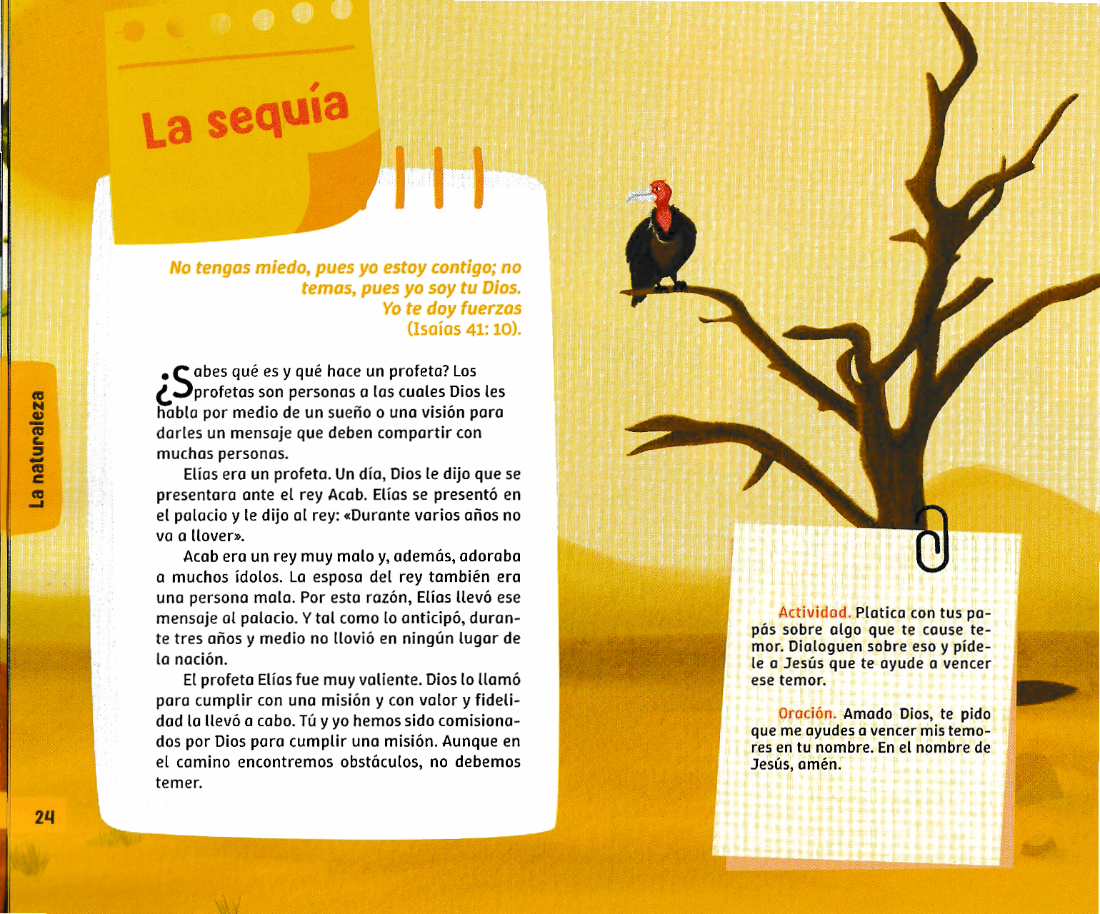 Página ilustrada del devocional