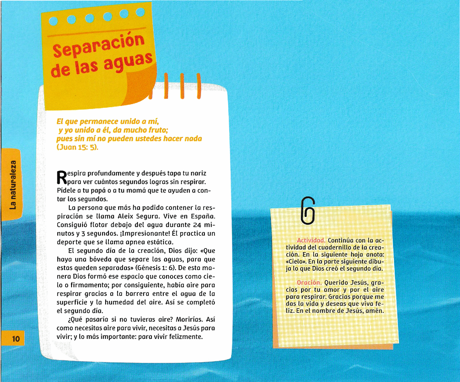 Página ilustrada del devocional