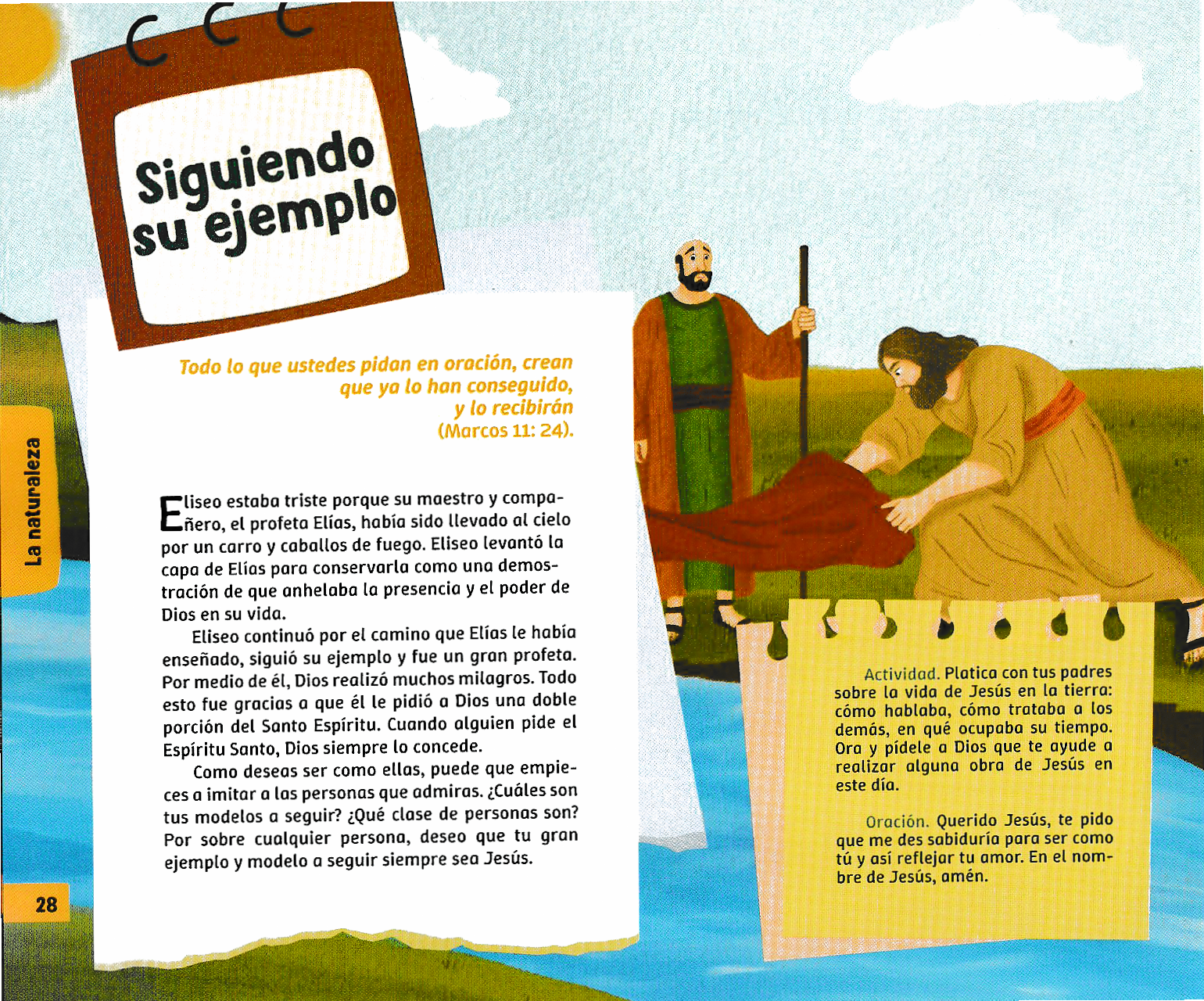 Página ilustrada del devocional