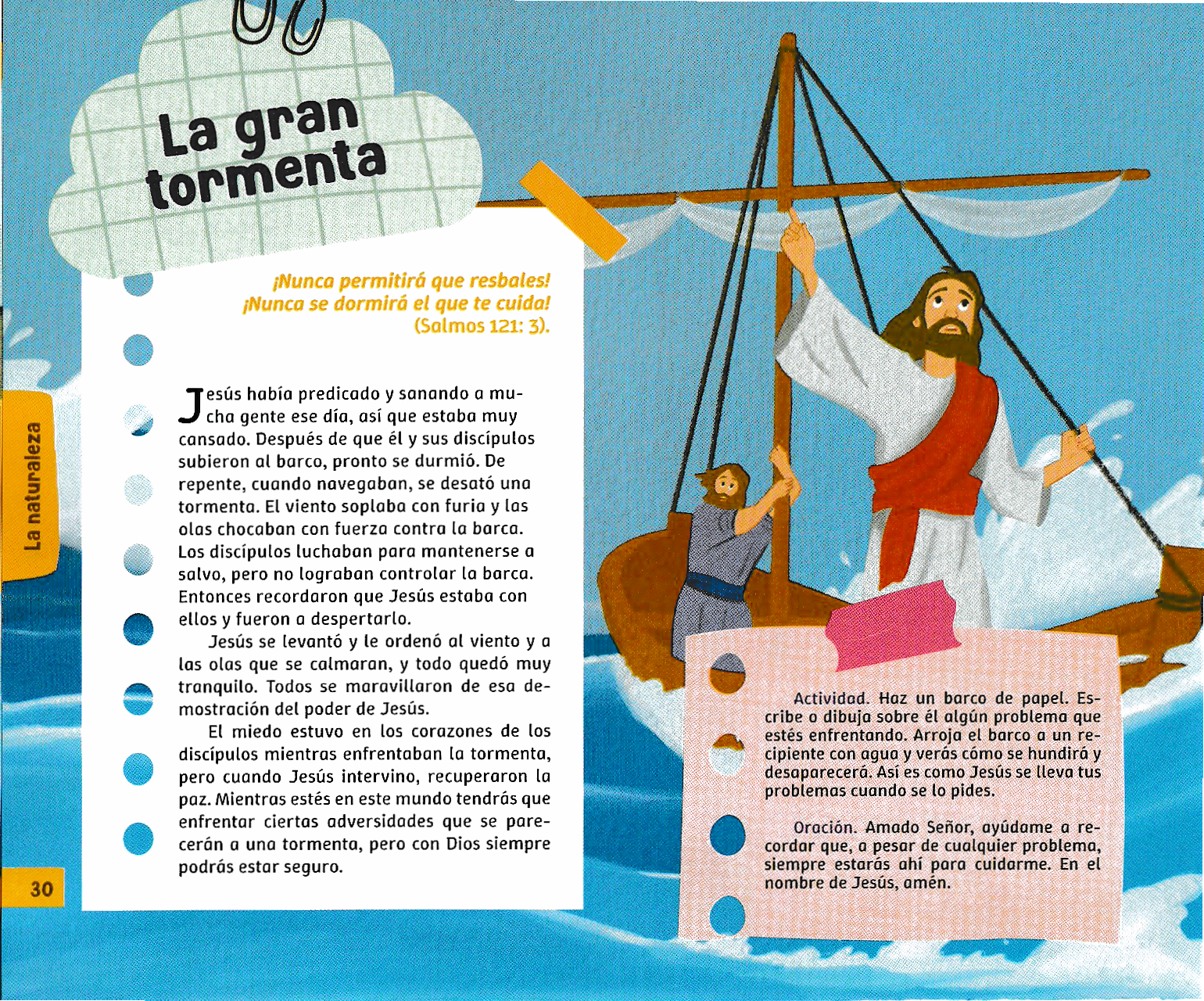 Página ilustrada del devocional