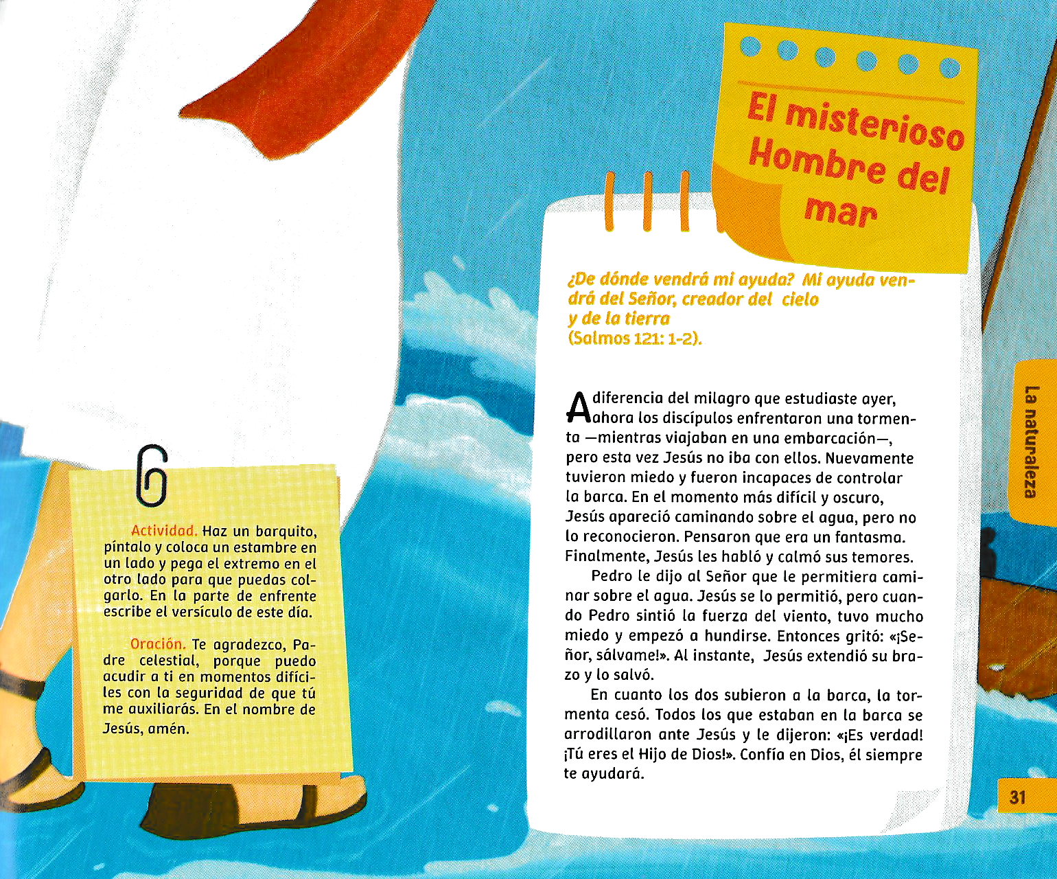 Página ilustrada del devocional