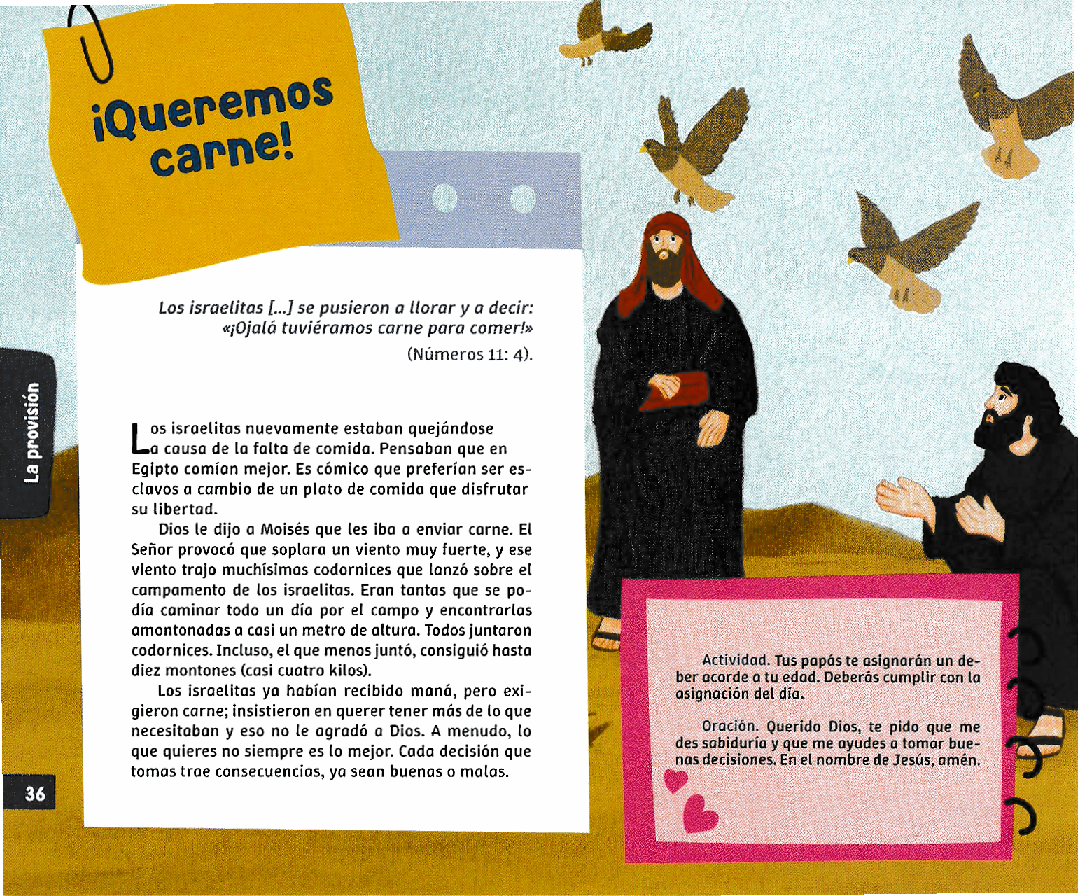 Página ilustrada del devocional