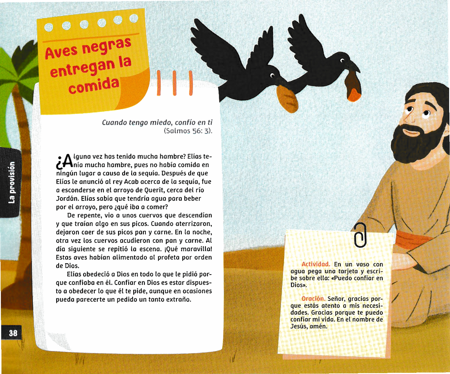 Página ilustrada del devocional