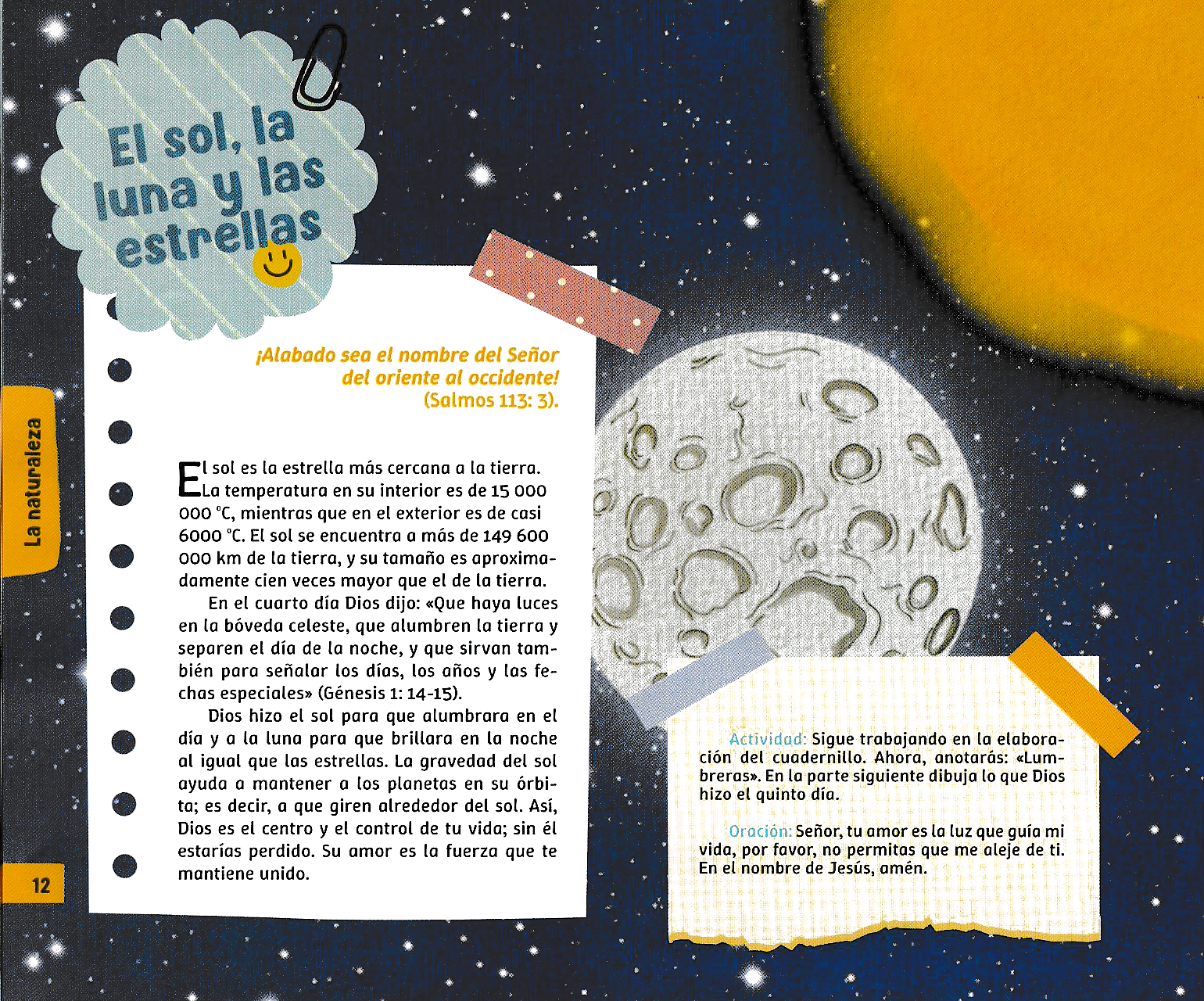 Página ilustrada del devocional
