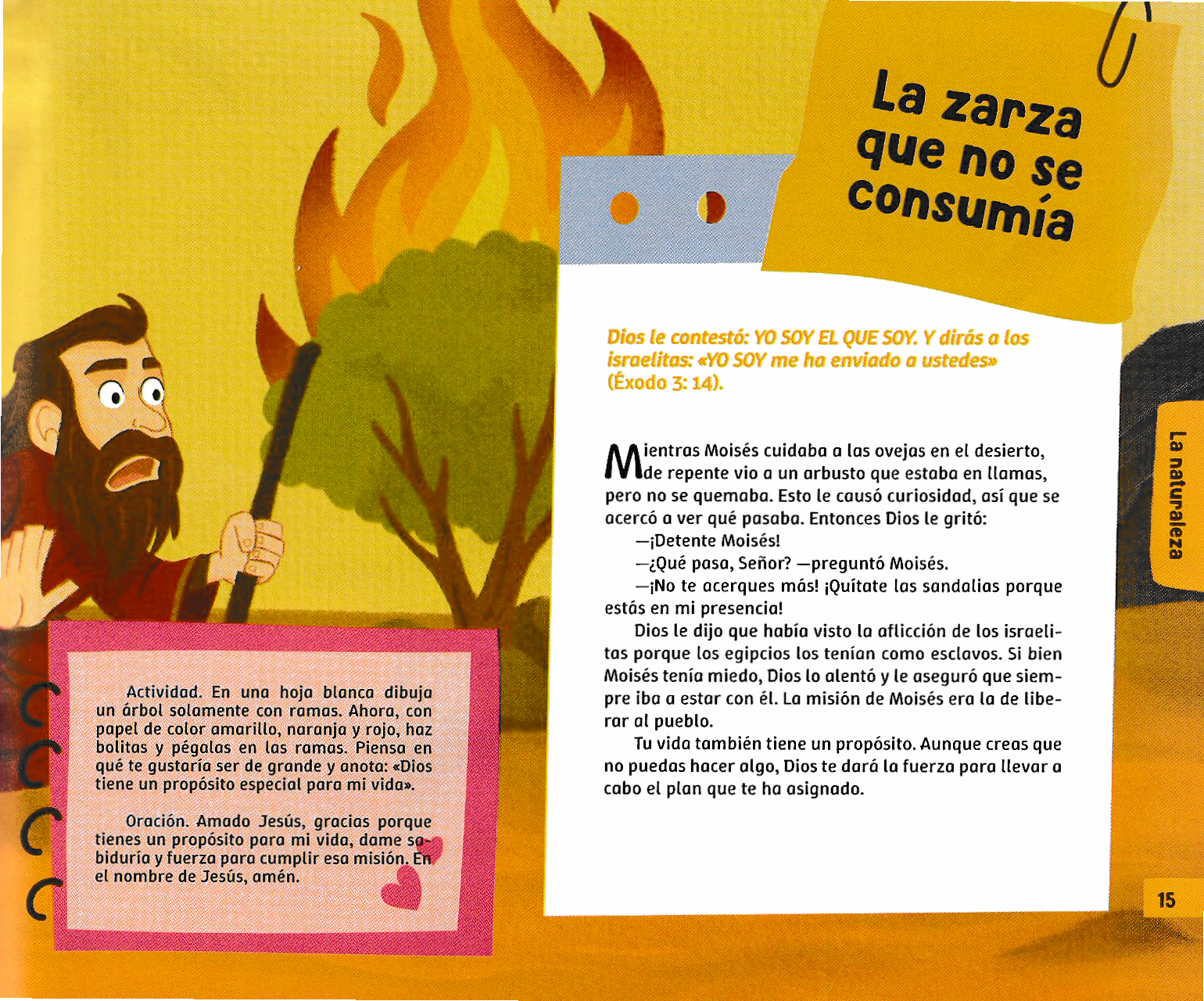 Página ilustrada del devocional