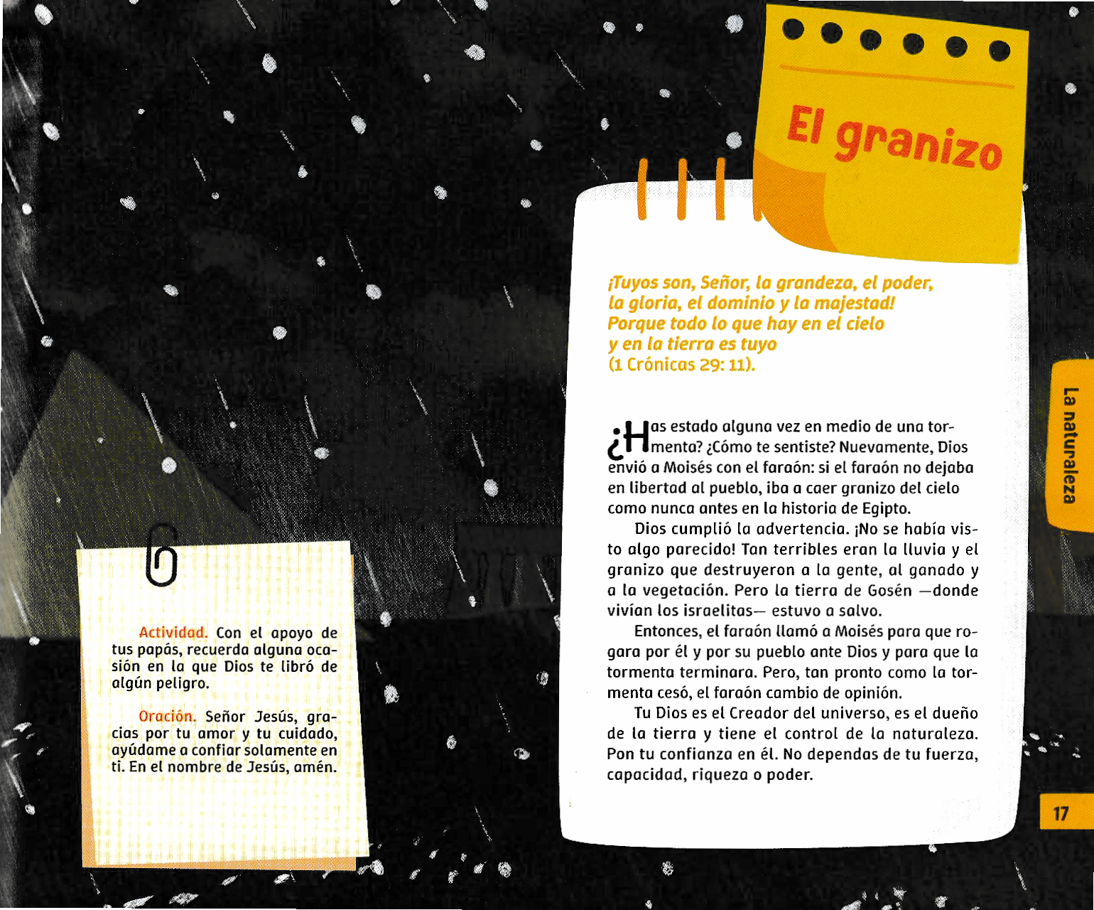 Página ilustrada del devocional