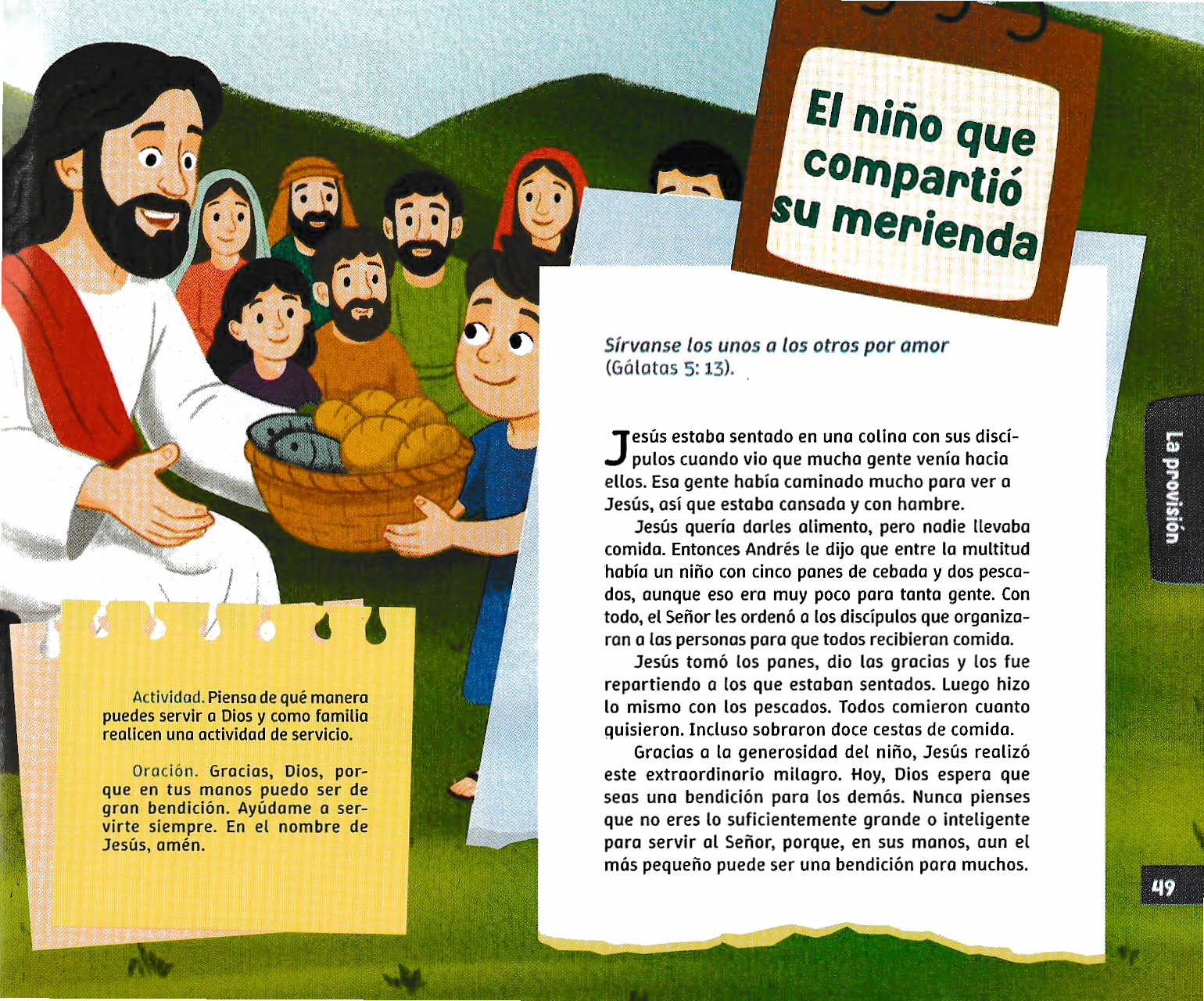 Página ilustrada del devocional