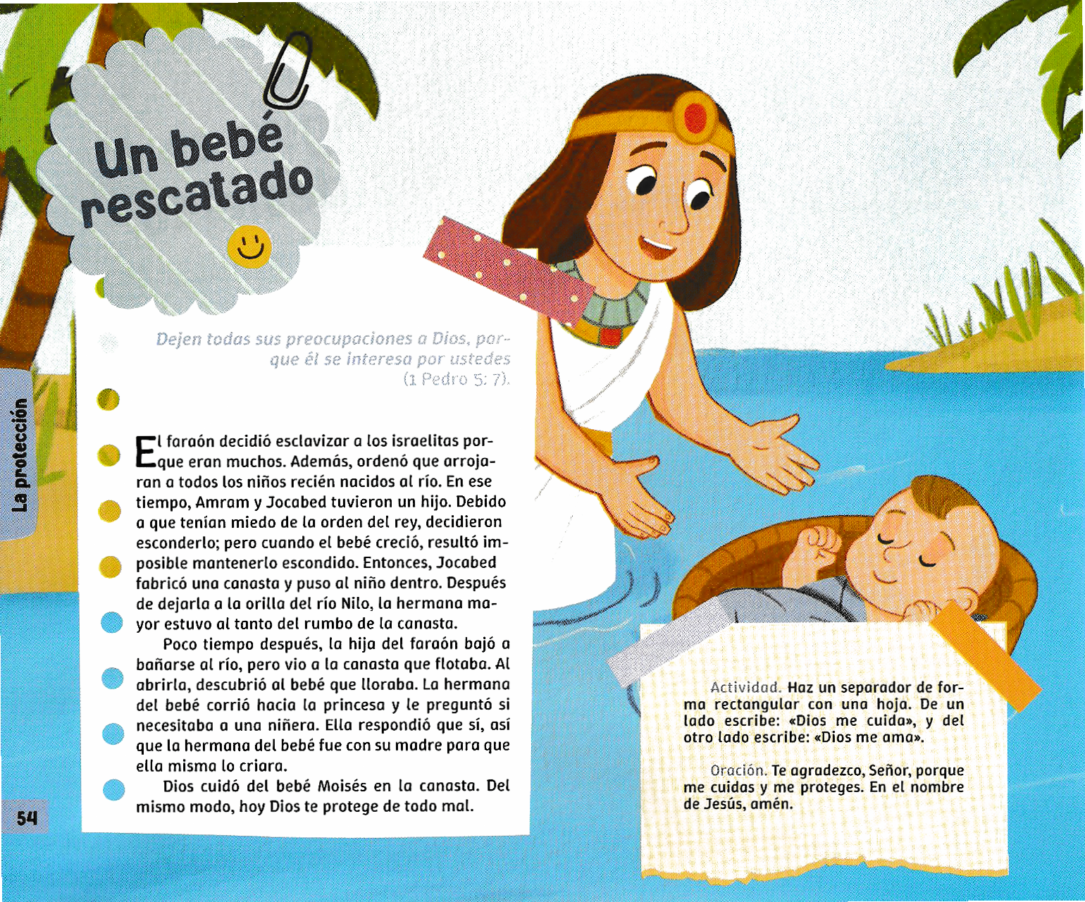 Página ilustrada del devocional