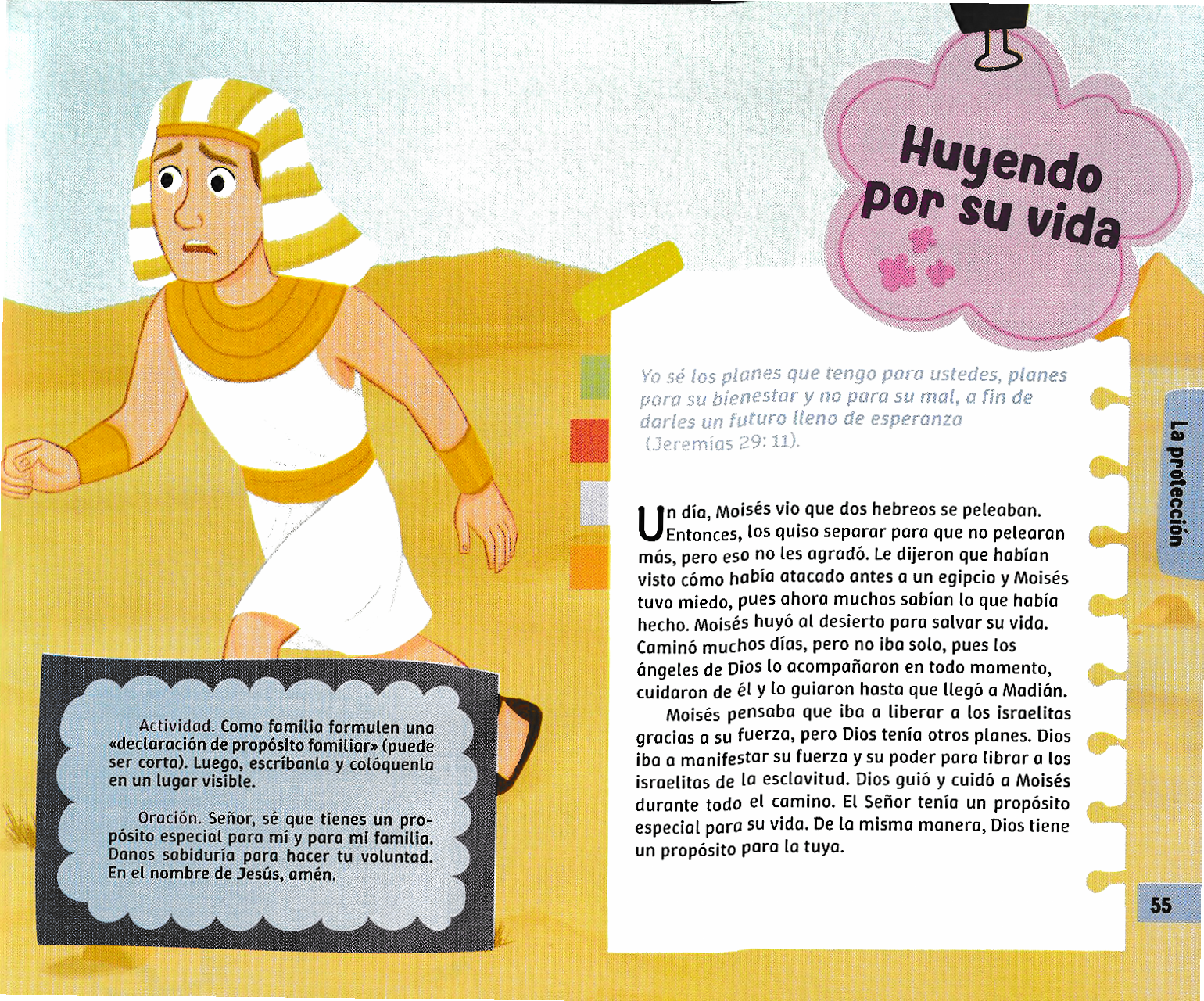 Página ilustrada del devocional