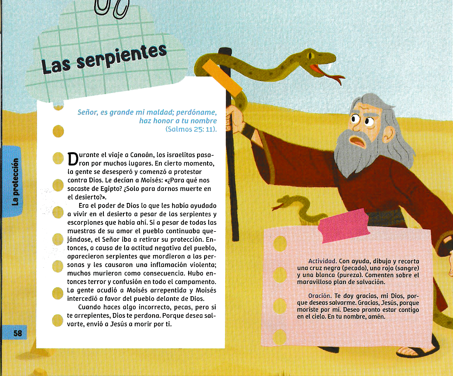 Página ilustrada del devocional