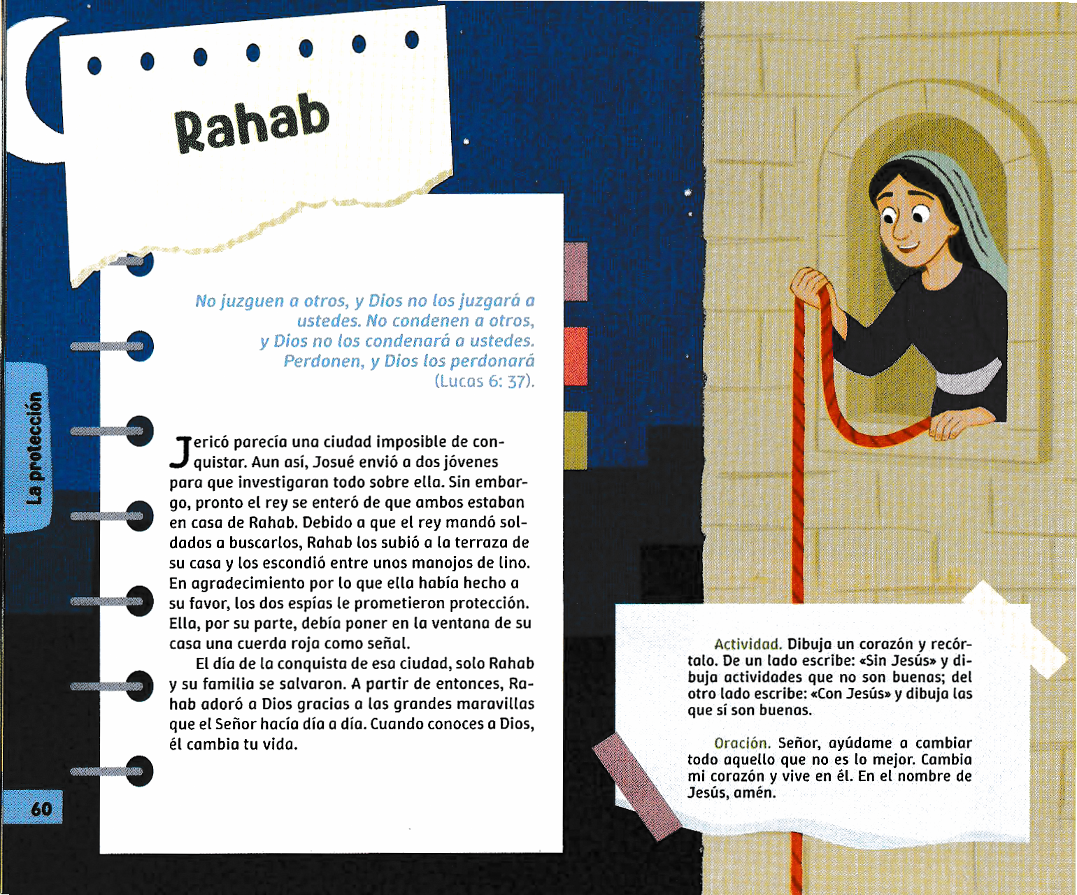Página ilustrada del devocional