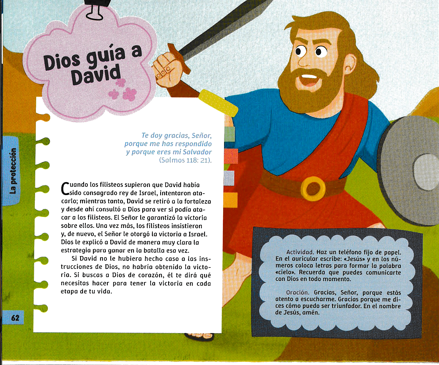Página ilustrada del devocional