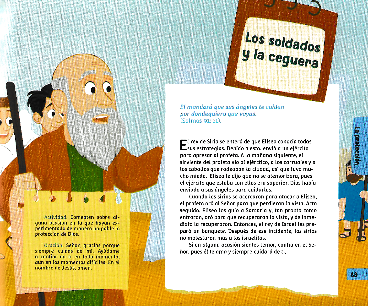 Página ilustrada del devocional