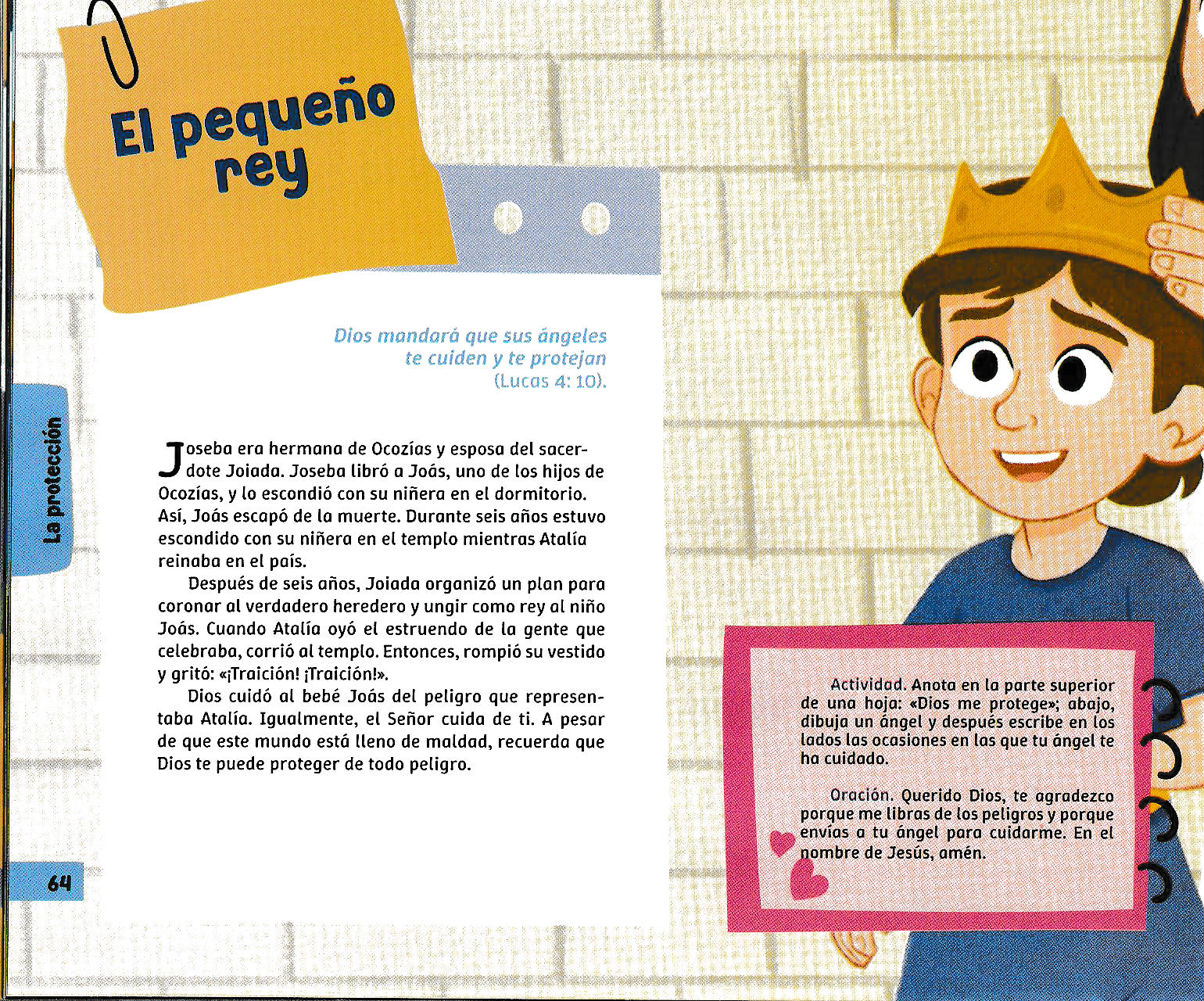 Página ilustrada del devocional