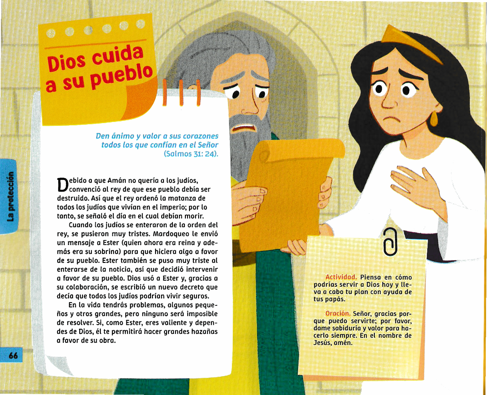 Página ilustrada del devocional