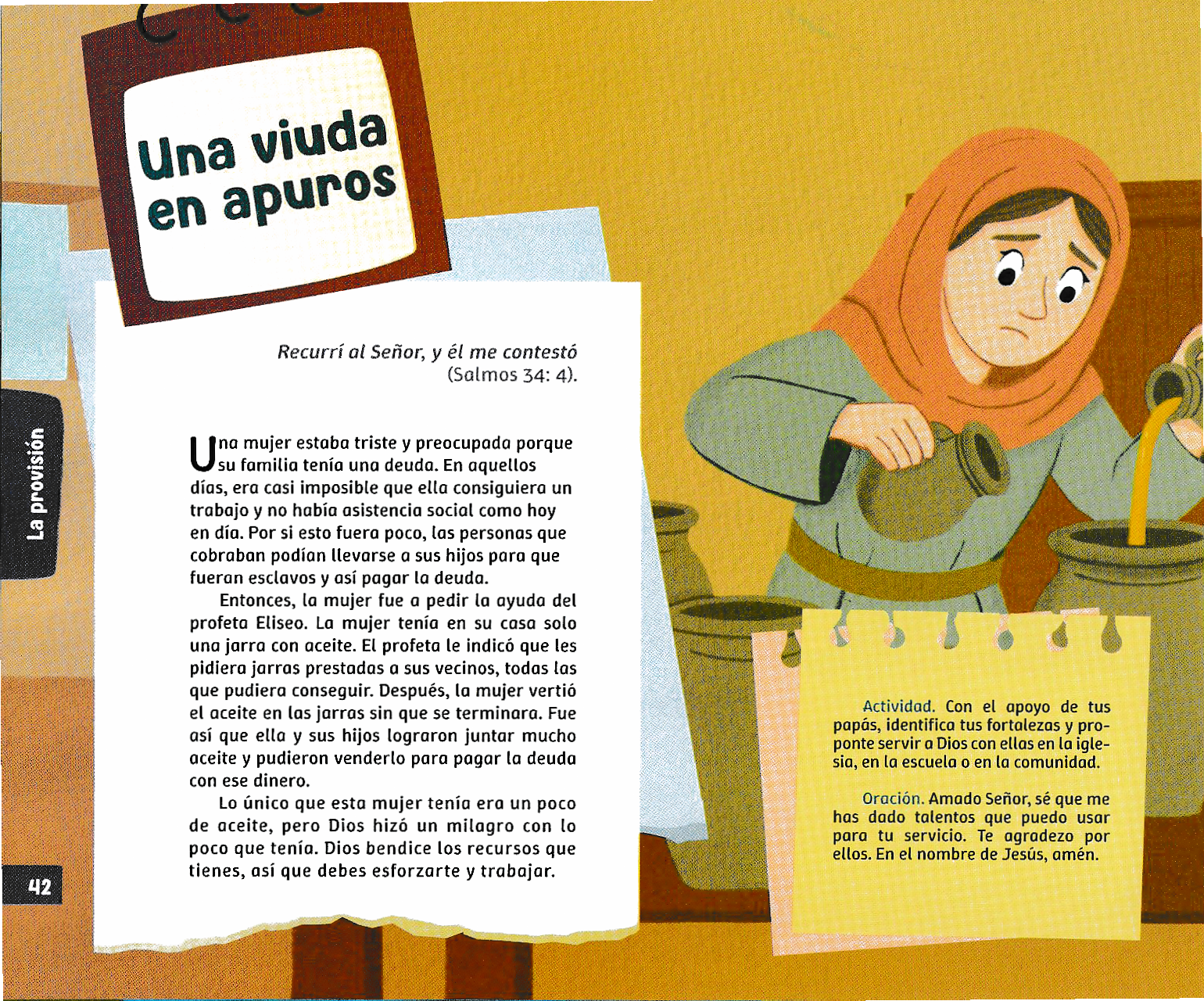 Página ilustrada del devocional