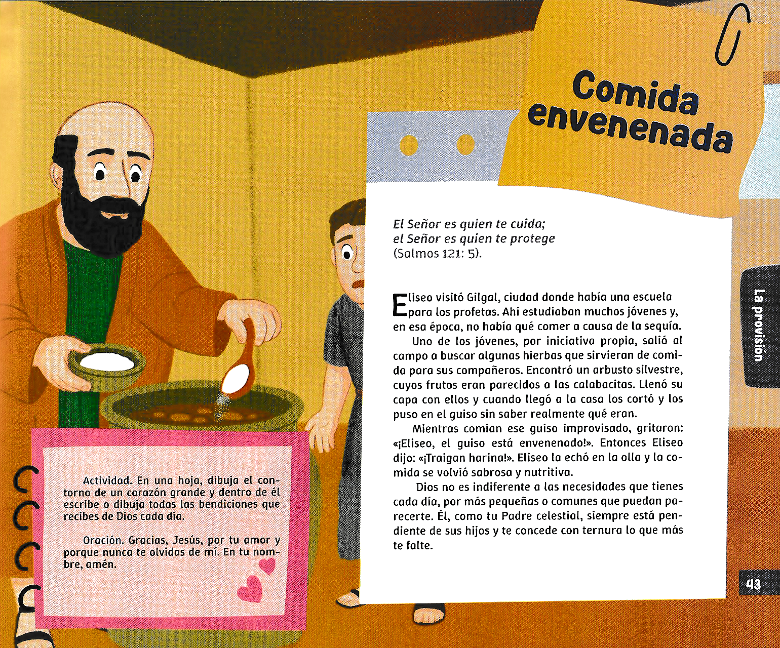 Página ilustrada del devocional