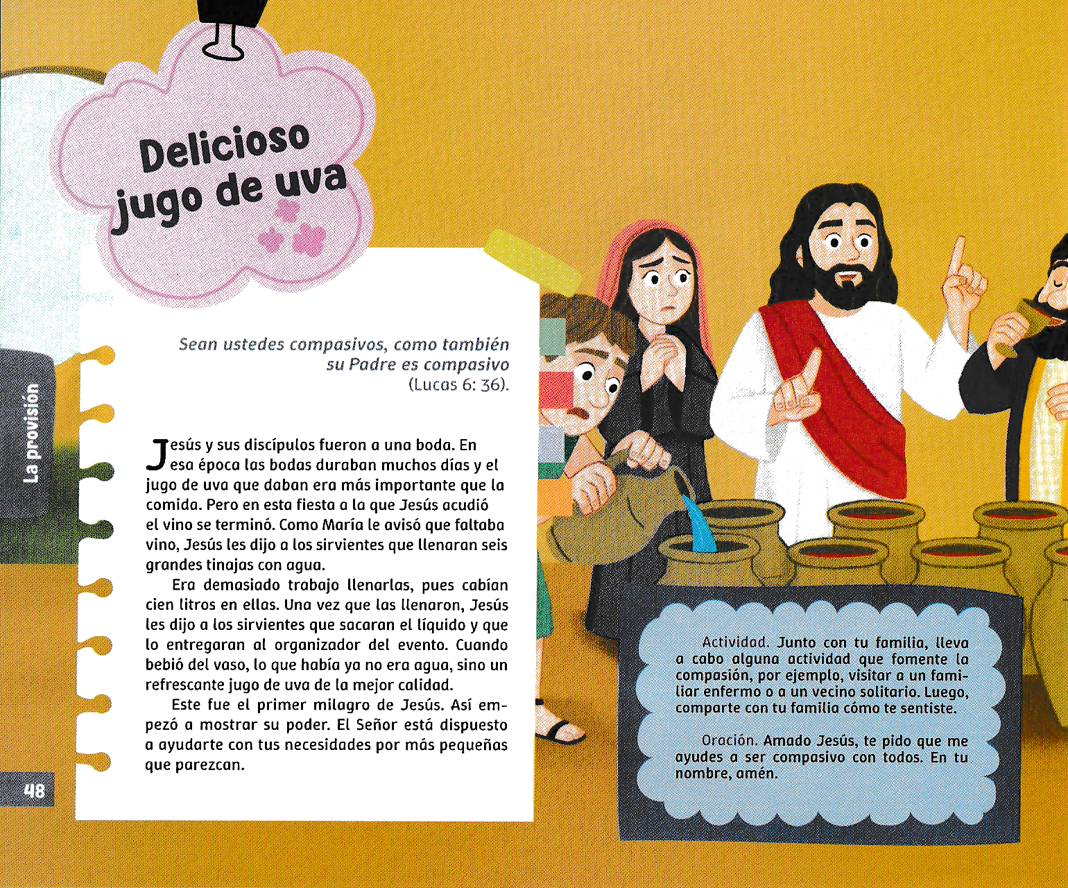 Página ilustrada del devocional