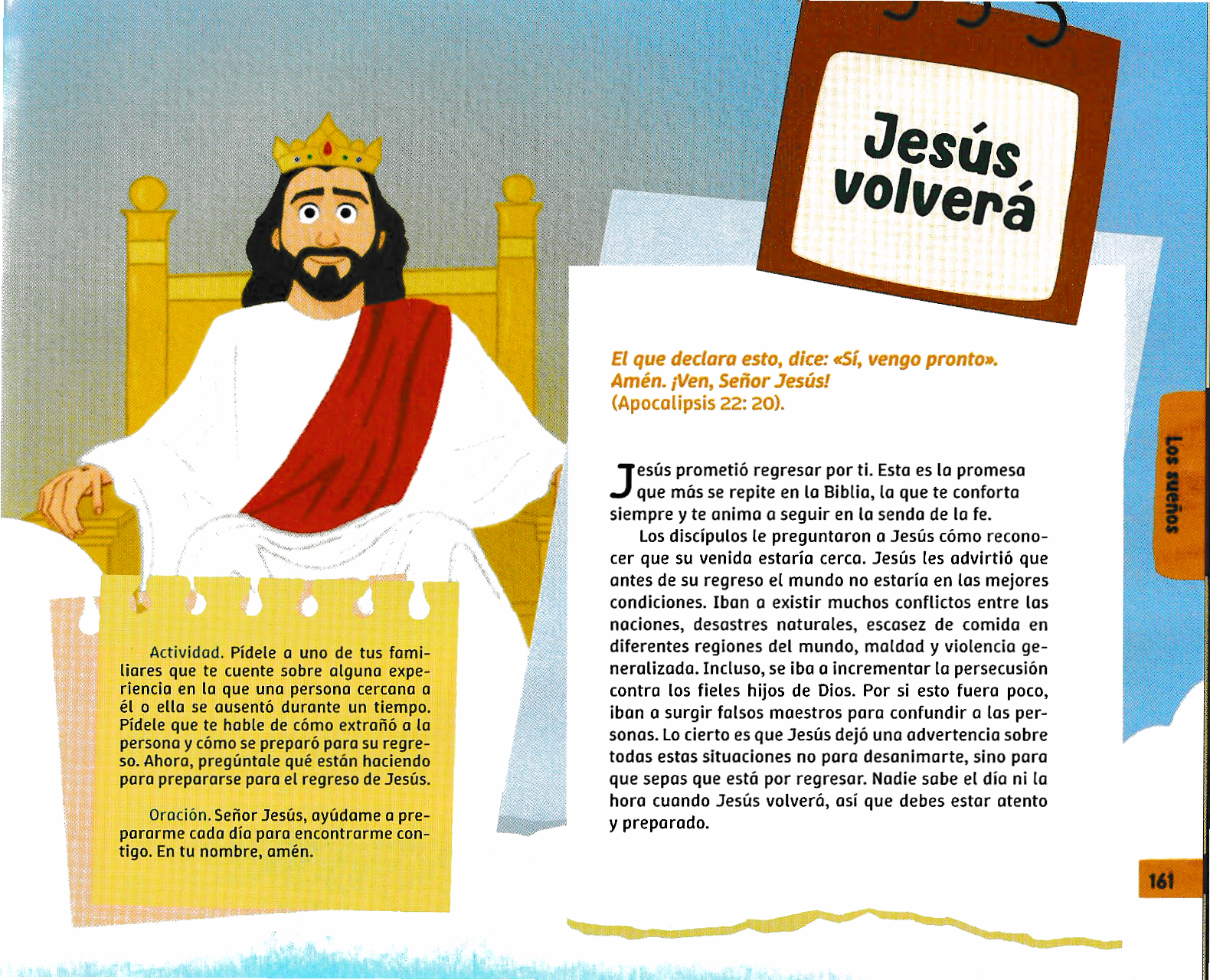 Página ilustrada del devocional