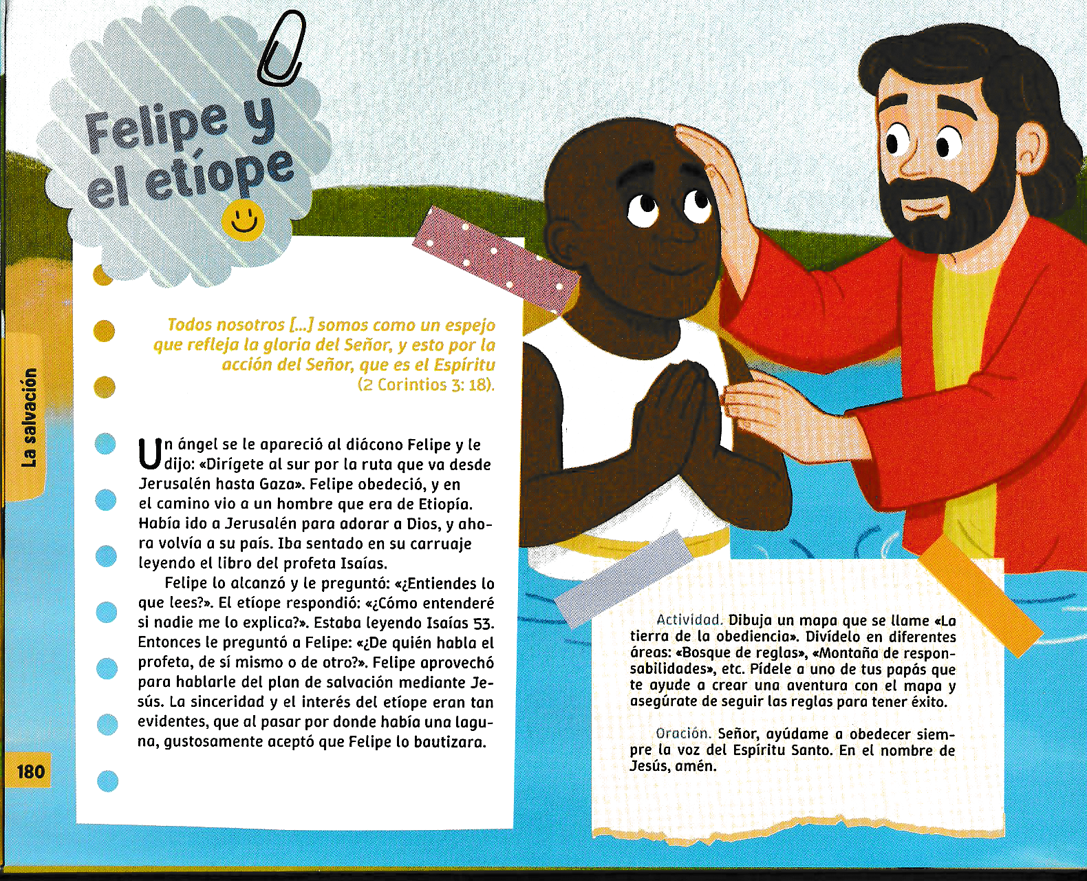 Página ilustrada del devocional