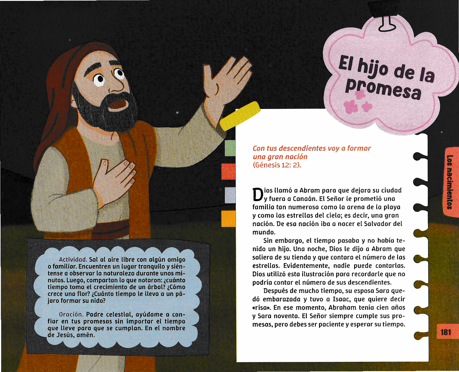 Página ilustrada del devocional