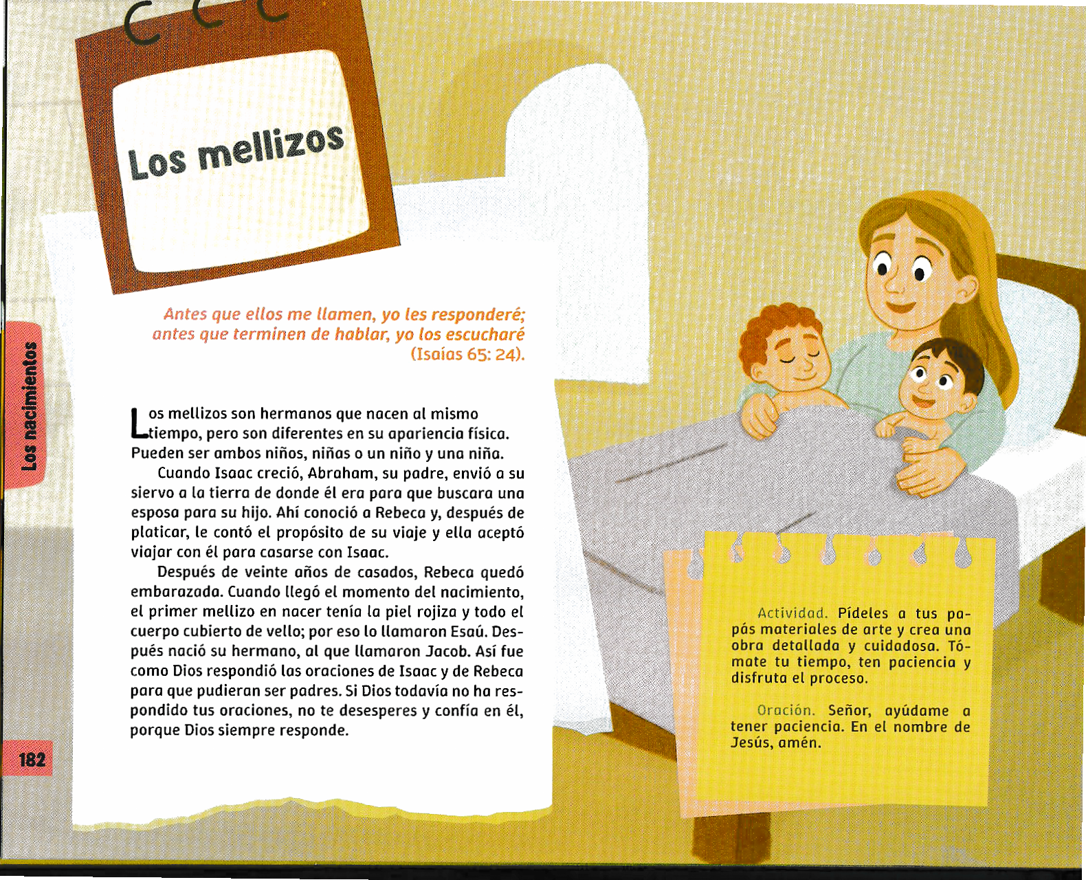 Página ilustrada del devocional