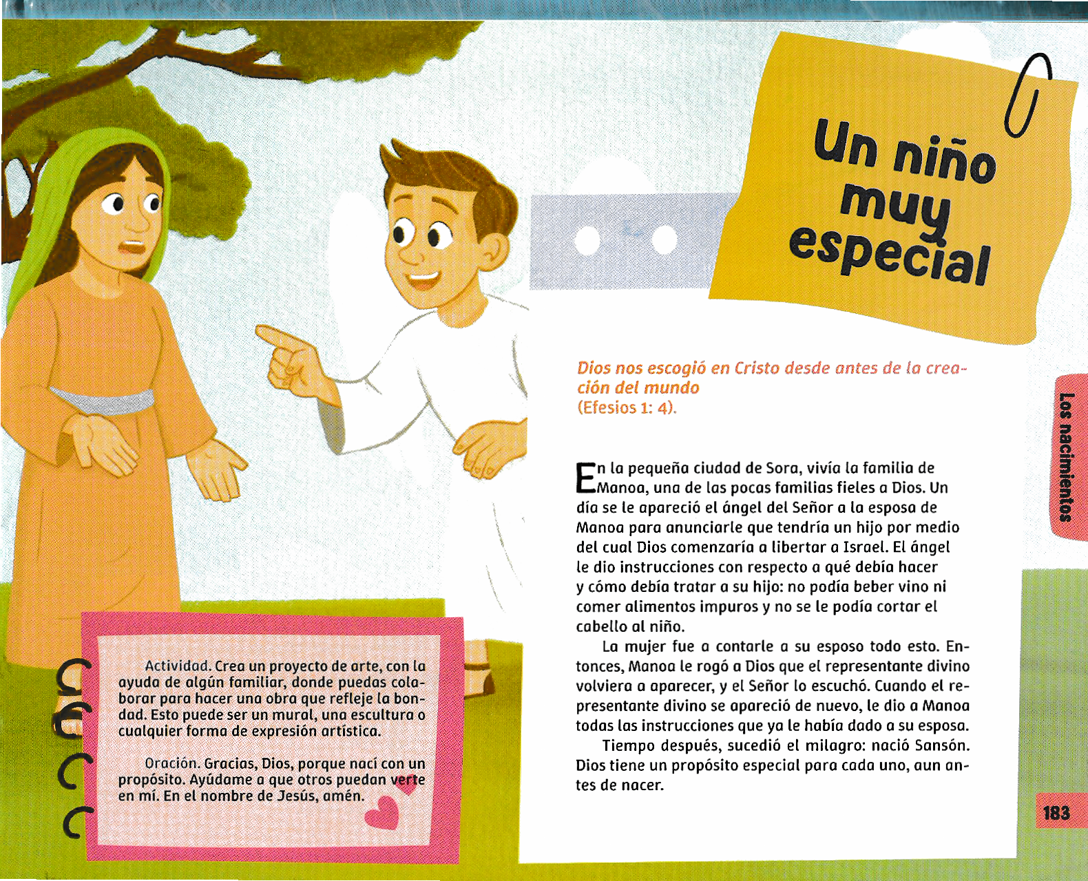 Página ilustrada del devocional