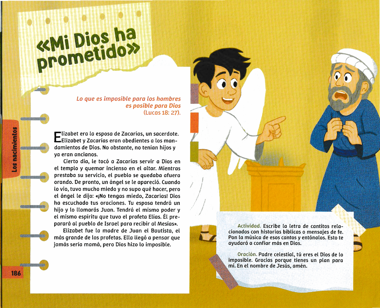 Página ilustrada del devocional