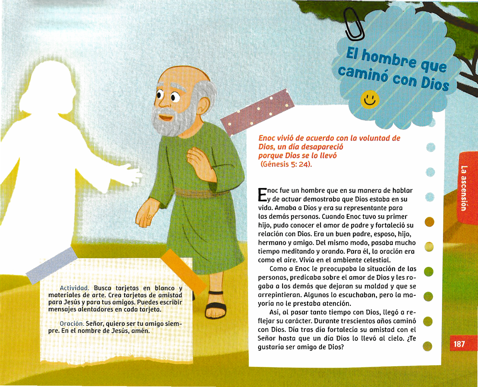 Página ilustrada del devocional