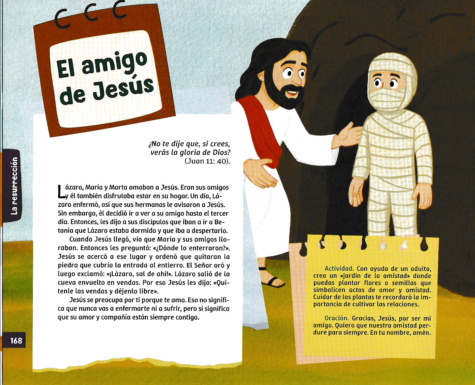 Página ilustrada del devocional