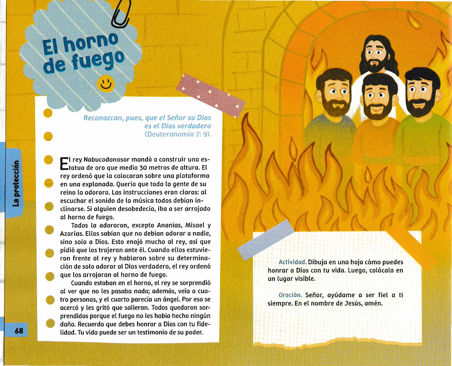 Página ilustrada del devocional