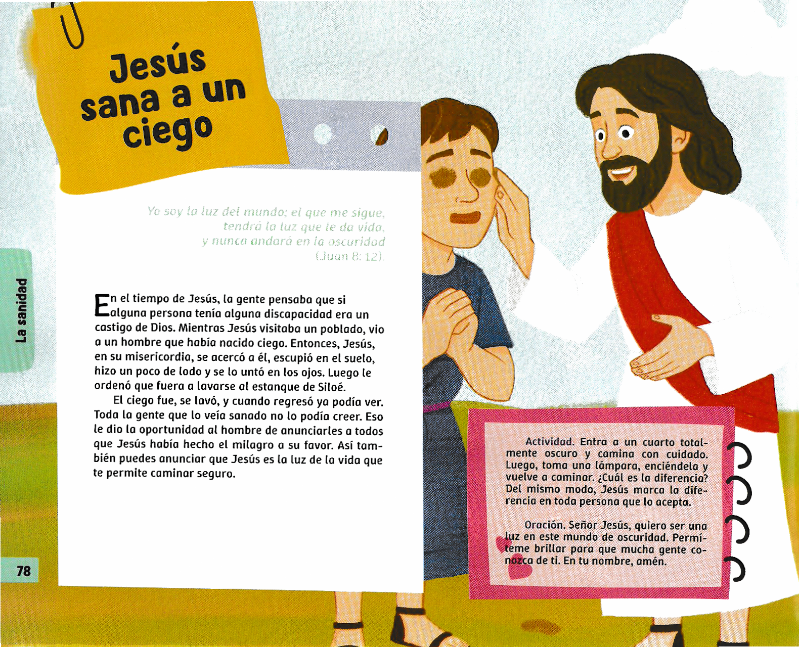 Página ilustrada del devocional